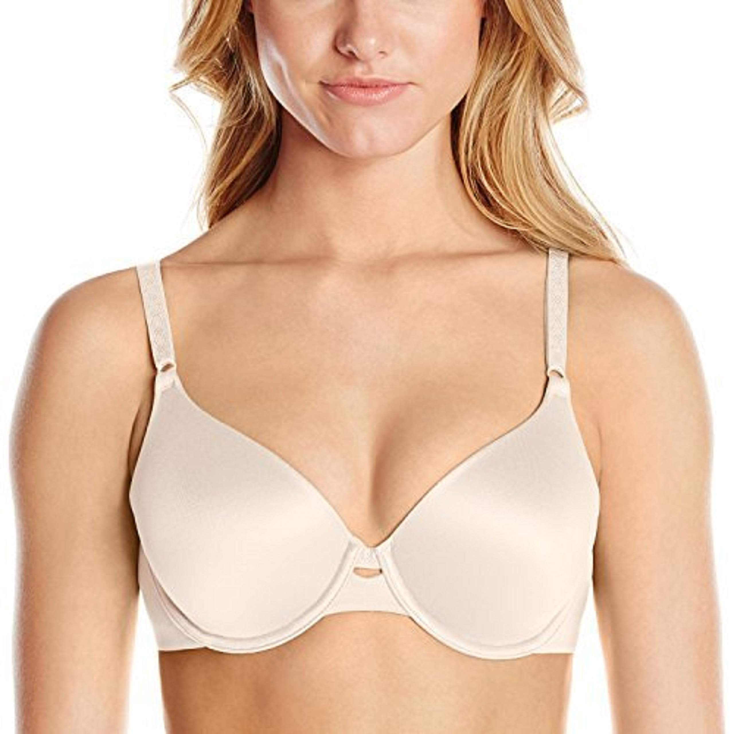 Warners Womens Cloud 9 Super Soft Underwire Lightly Lined T-Shirt Bra Rb1691A, Sandshell, 34Dd