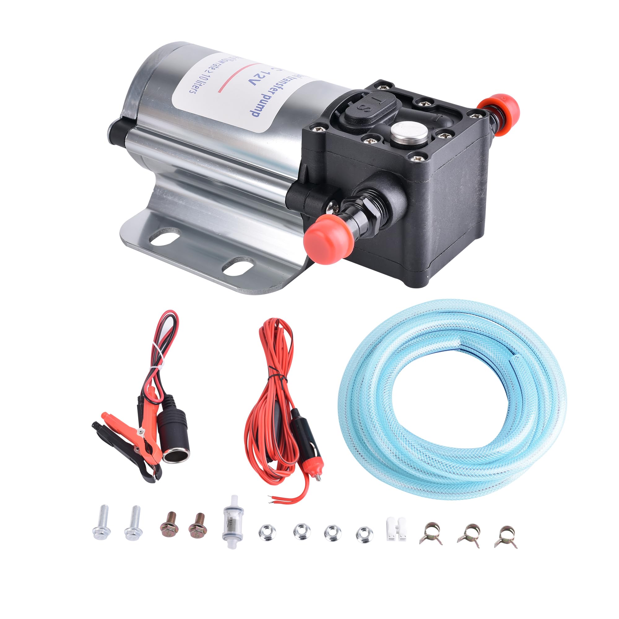Fuel Transfer Pump Kits, 12 Volt Electric Fuel Transfer Pumps, High Efficiency Self-priming Pumps for Pumping Gasoline, Diesel, 