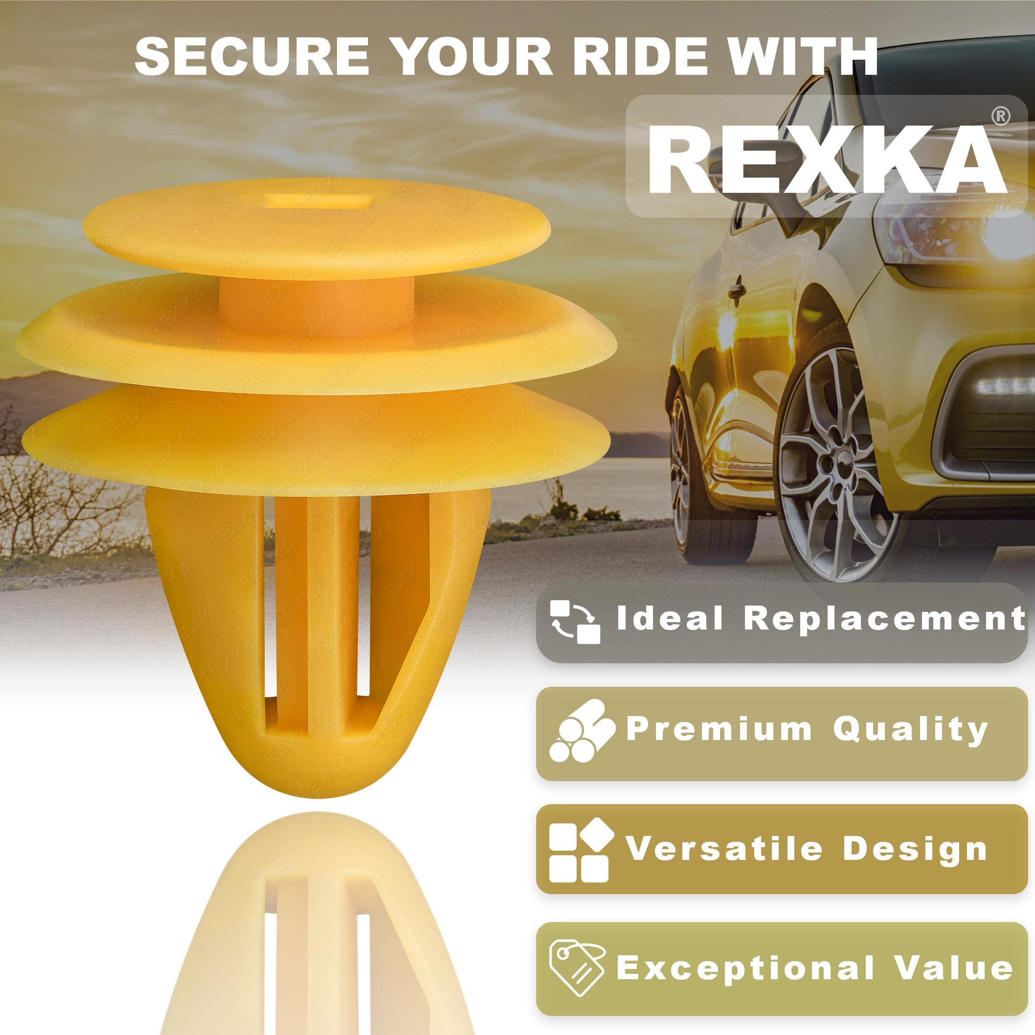 Rexka 15Pcs 8Mm Hole Door Trim Panel Retainer Clip Fastener Compatible With Hyundai Kia 82315-38000