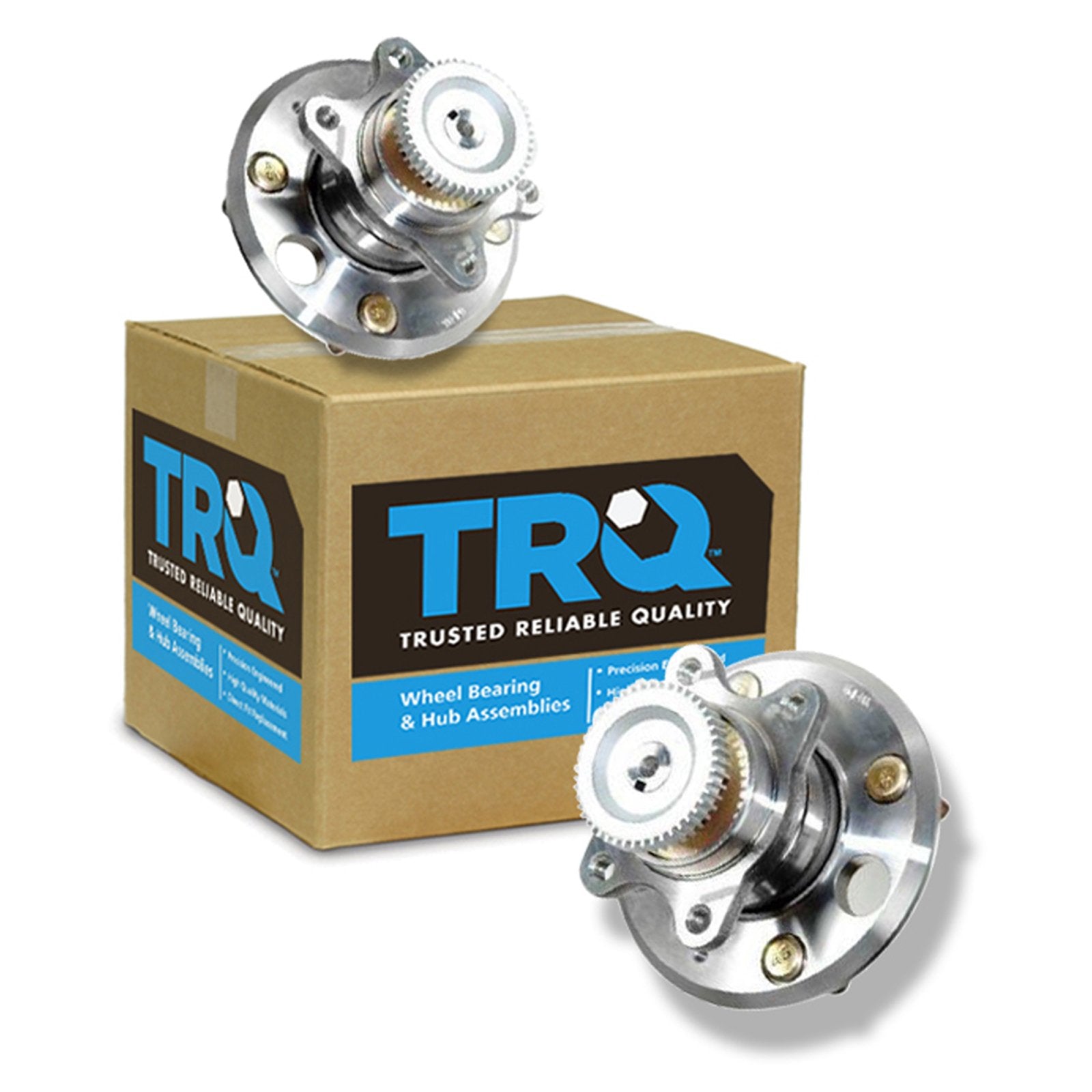 Trq Rear Wheel Hub Bearings Assembly Set Compatible With 1999-2005 Hyundai Sonata 2001-2006 Kia Optima
