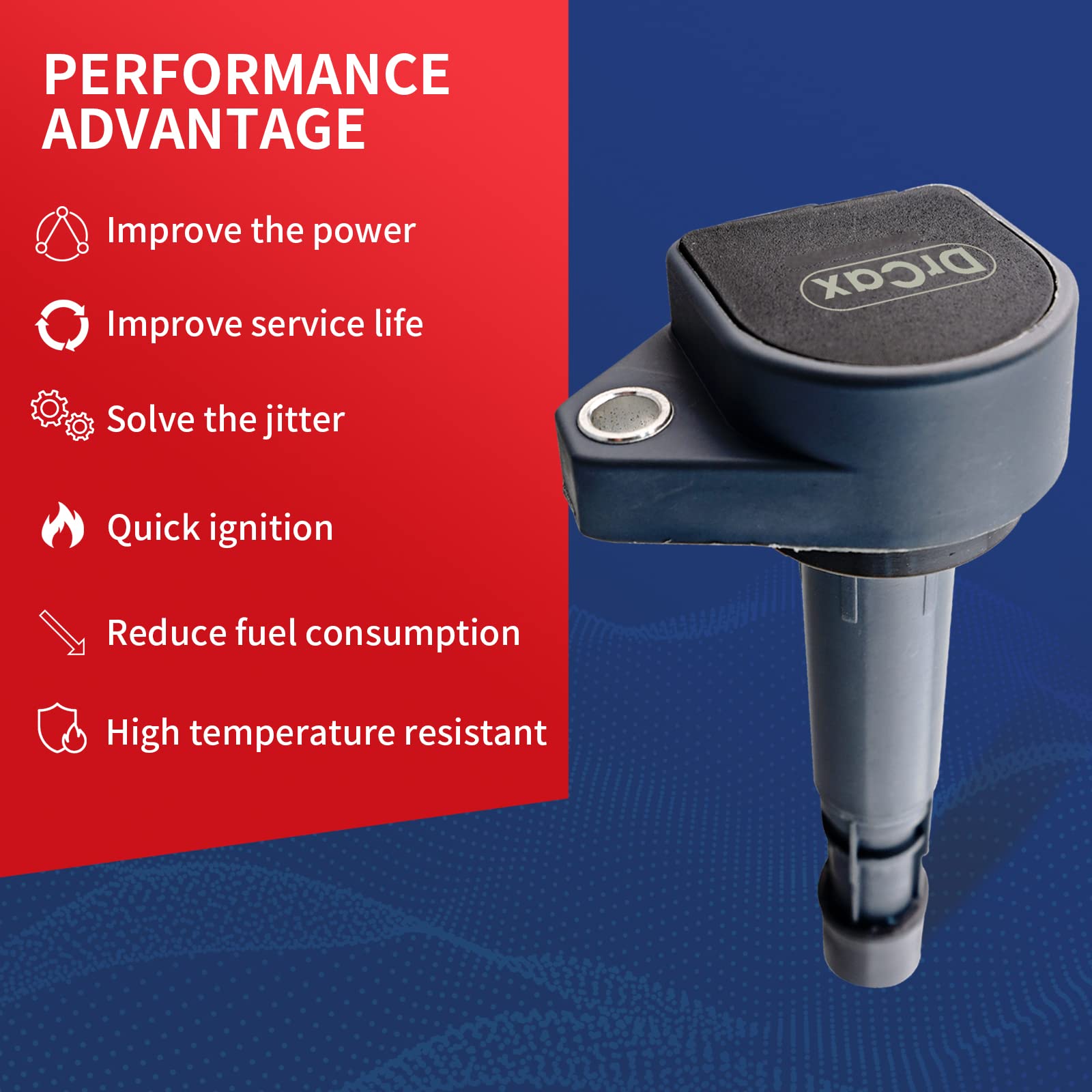 Drcax Oem Ignition Coil Uf400 C1460 Compatible With Civic Acura El 2001-2005 - L4 1.7L Engines - 1 Pack
