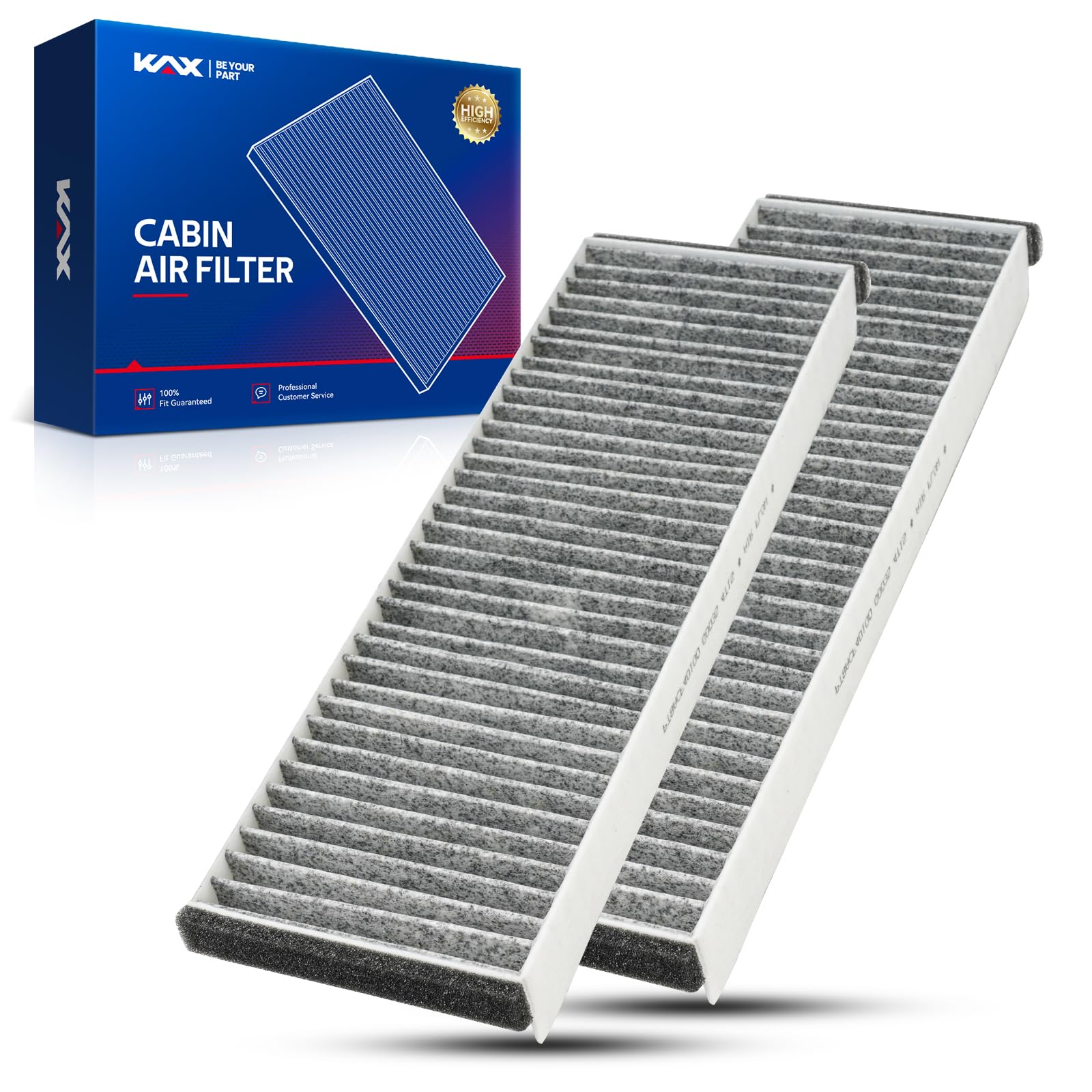 Kax Cabin Air Filter, Cf10208 Replacement For A6 2006-2011, A6 Quattro 2006-2011, R8 2009-2015, S6 2007-2011, Strong Adsorption