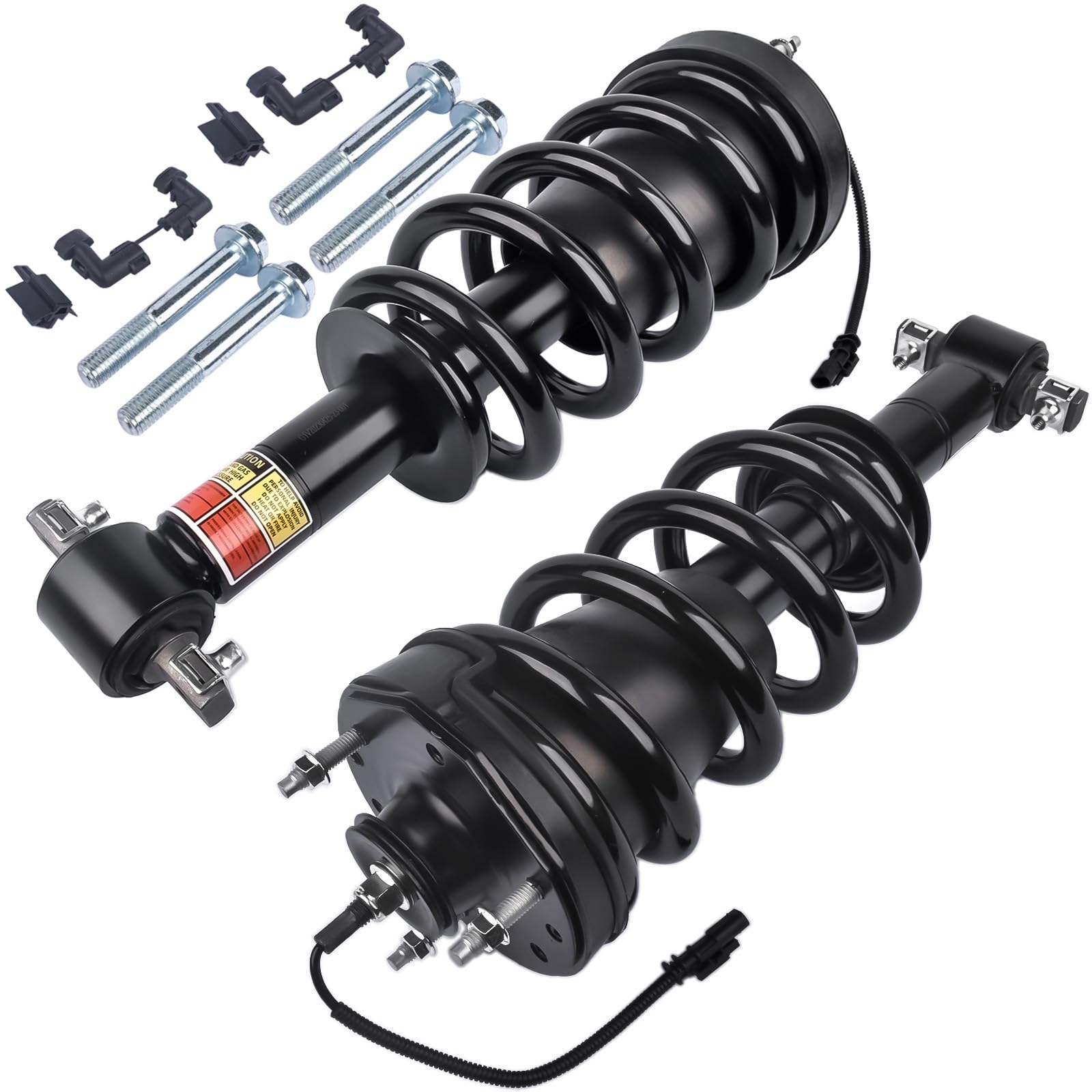 Woosphy Pair Front Shock Absorber Strut Assys W/Electric Replacement For Cadillac Escalade Chevy Tahoe Suburban Gmc Sierra Yukon
