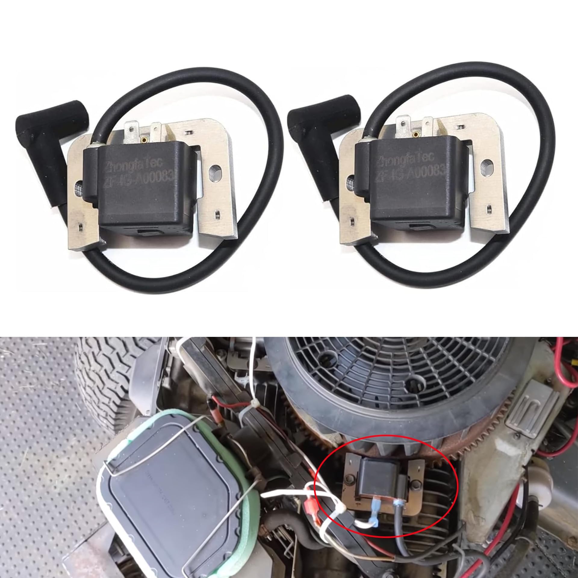 GXARTS 2 Pcs 2458436-S Ignition Coil Module Replaces 2458411-S 2458415-S 2458403 Compatible With Kohler CH22 CH25 CH730 CH740 CH