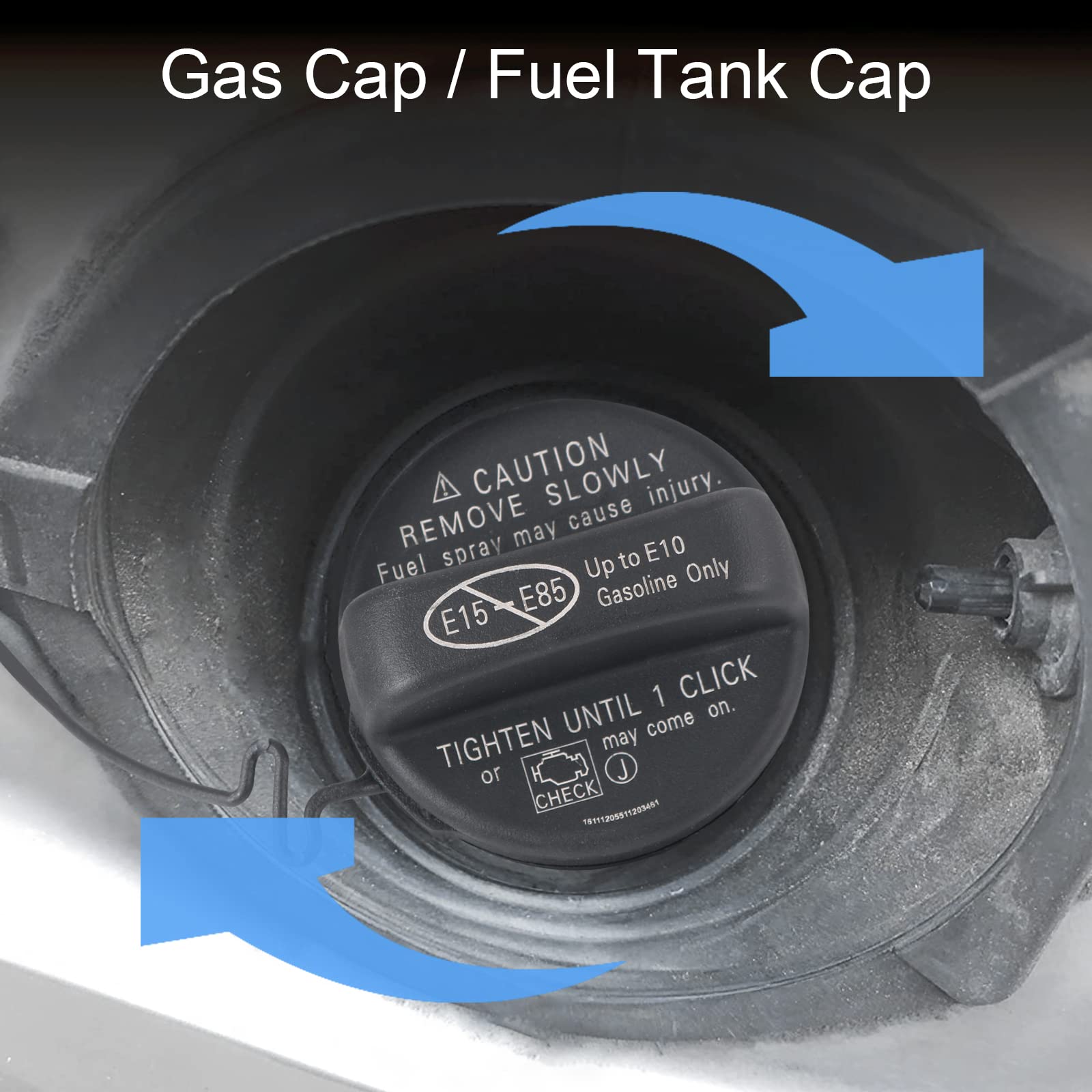 Radhlbniu Gas Cap 77300-06040 - Fuel Tank Cap Replacement For Toyota Scion, 4Runner, Avalon, Camry, Corolla, Highlander, Matrix, Rav4, Tacoma - Lexus Es350, Gs350, Gs460, Lx470, Xa, More