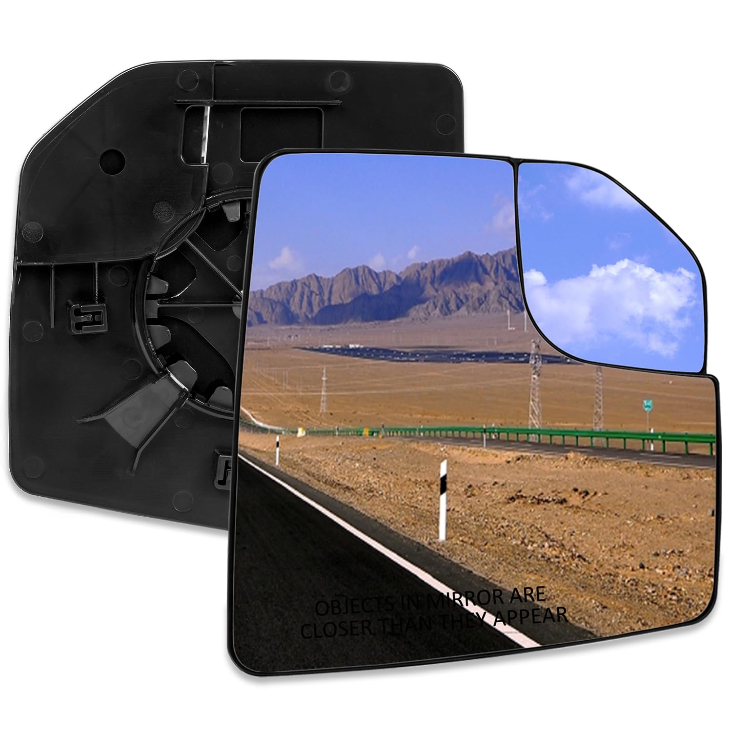 Ransoto F150 Mirror Glass Right Blind Spot Passenger Side Heated Compatible With Ford F-150 2015 2016 2017 2018 2019 2020 2021 Replace Fl3Z17K707B