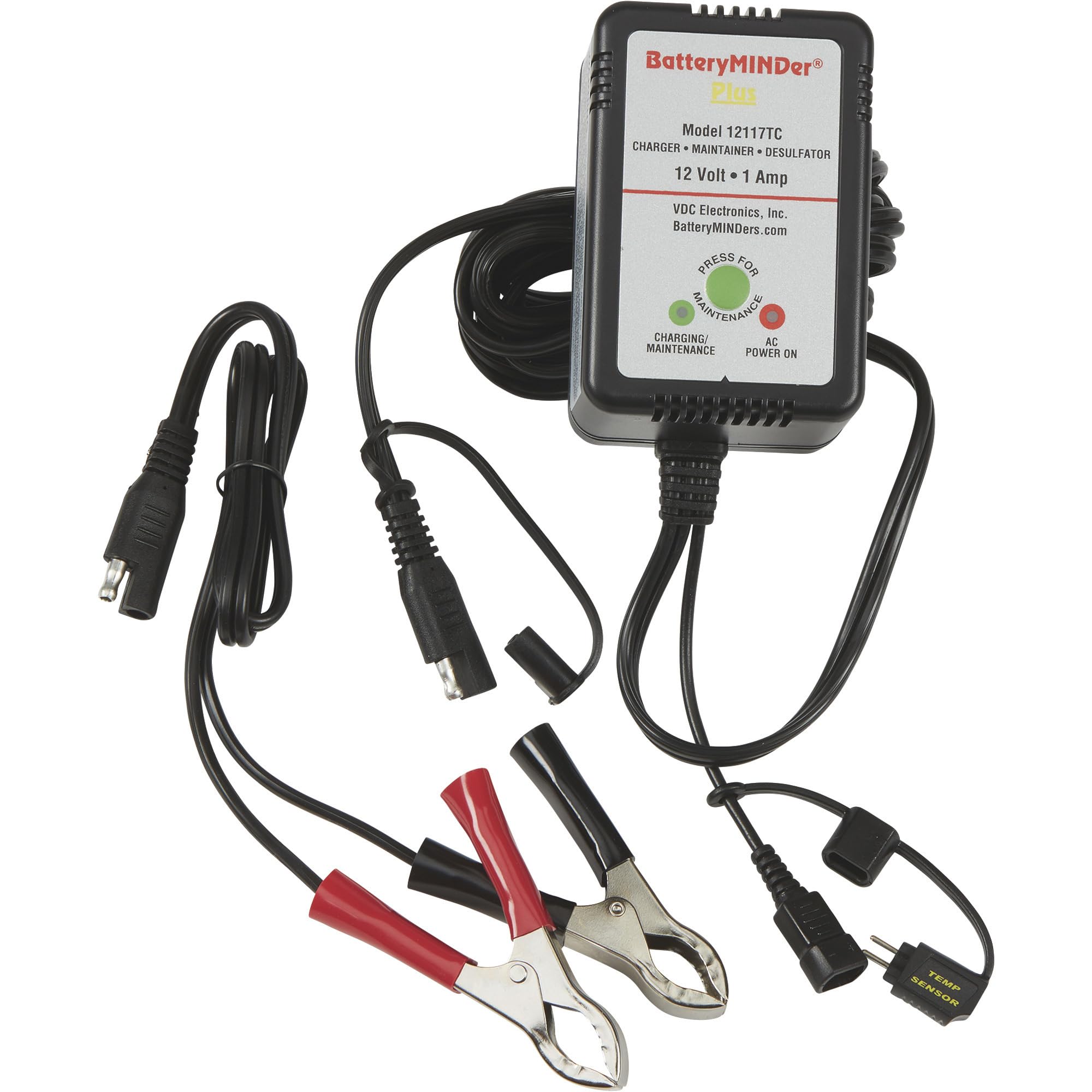 BatteryMINDer Plus Battery Charger/Trickle Charger/Desulfator- 12V 1A