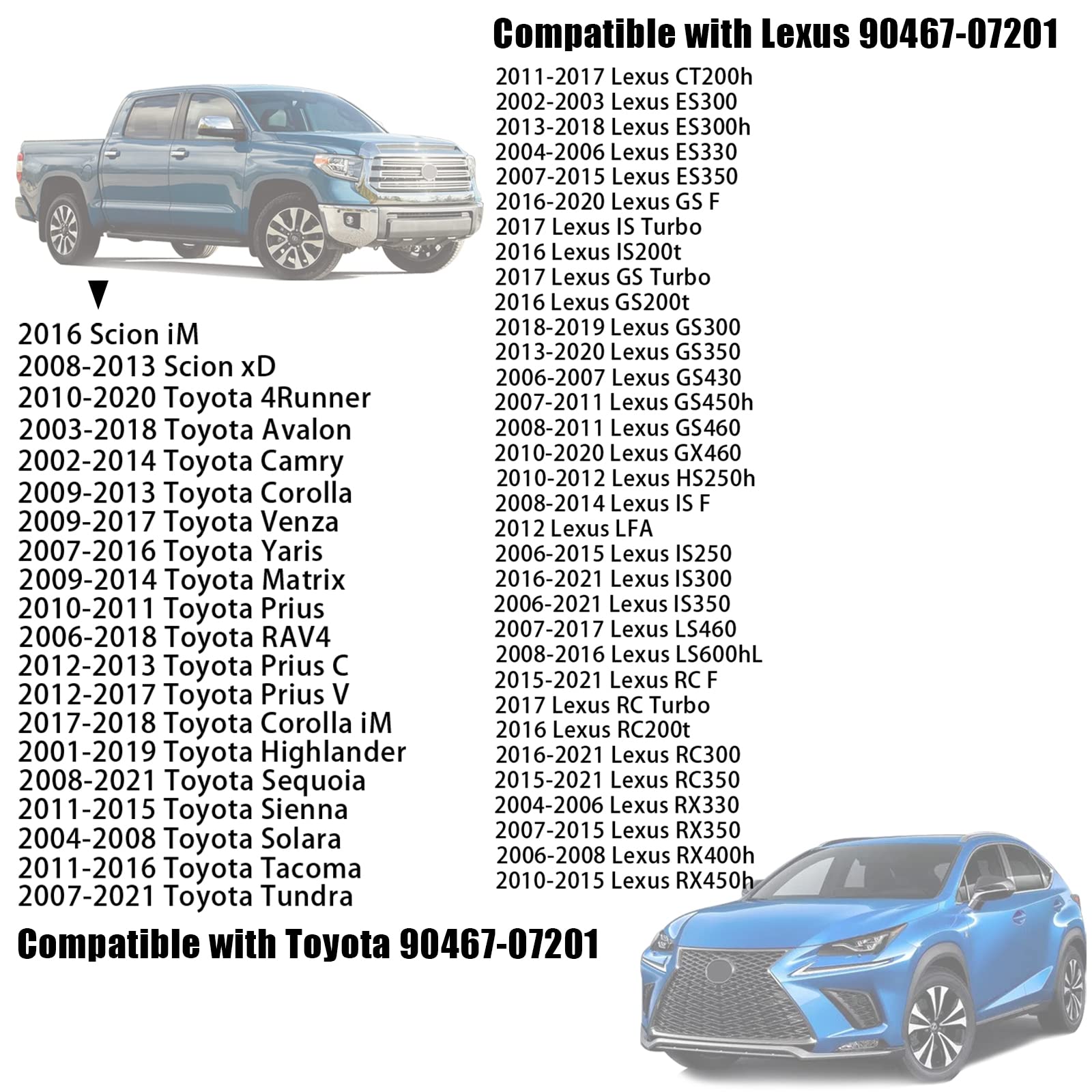 TOPCNOEM 100Pcs Black Nylon Push-Type Retainer Clips for Toyota Lexus - Engine Splash Shield, Fender Liner, Trunk Lid with Fastener Remover