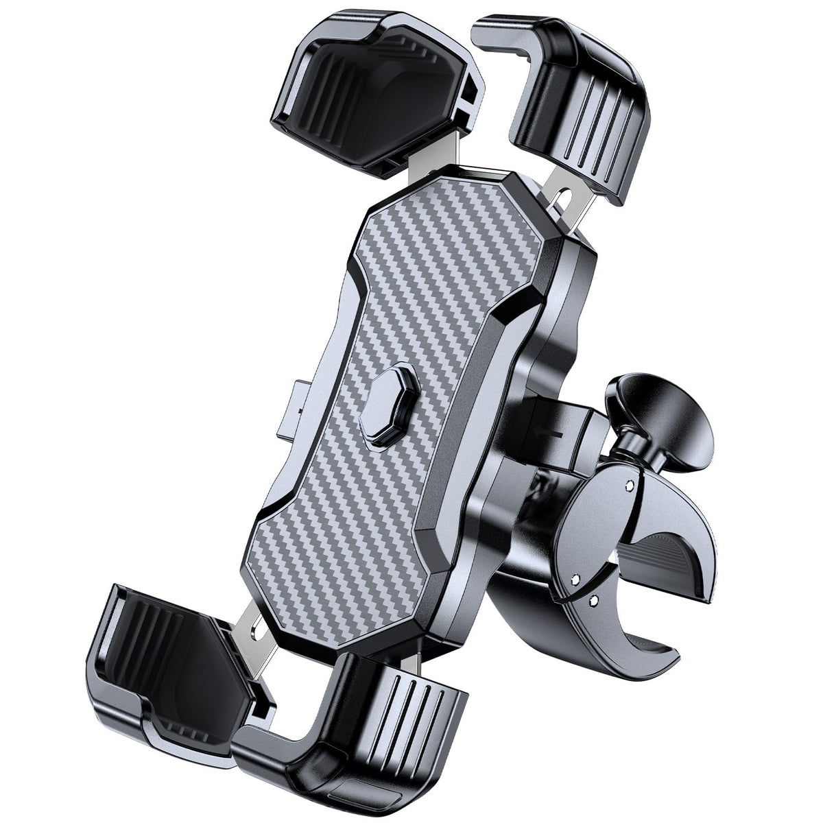 Miracase Motorcycle Phone Mount, One Touch Release And Lock Bike Phone Holder, Bicycle Scooter Handlebar Phone Mount Holder, Bik