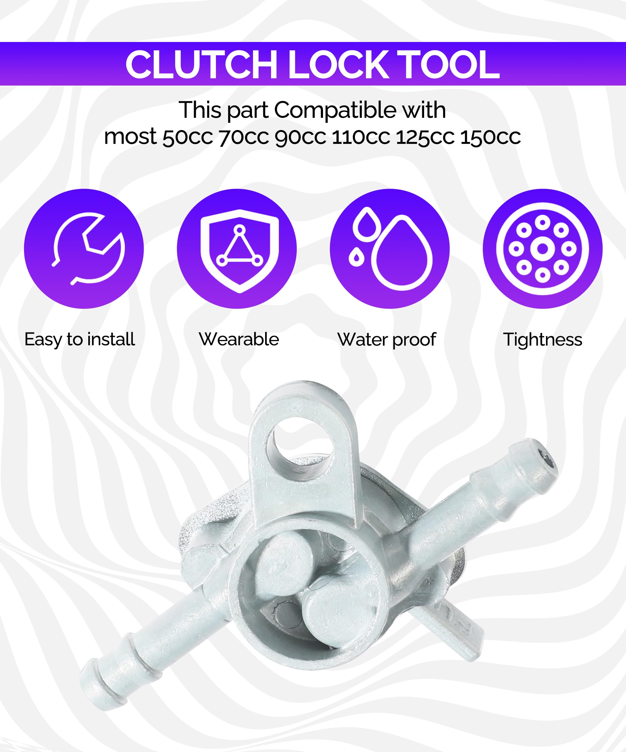 Racoona Fuel Shut Off Valve,Inline Gas Fuel Petcock Shut Off Valve,Car Accessories 3/16 Fuel Tank Tap Valve Petcock On-Off Switc