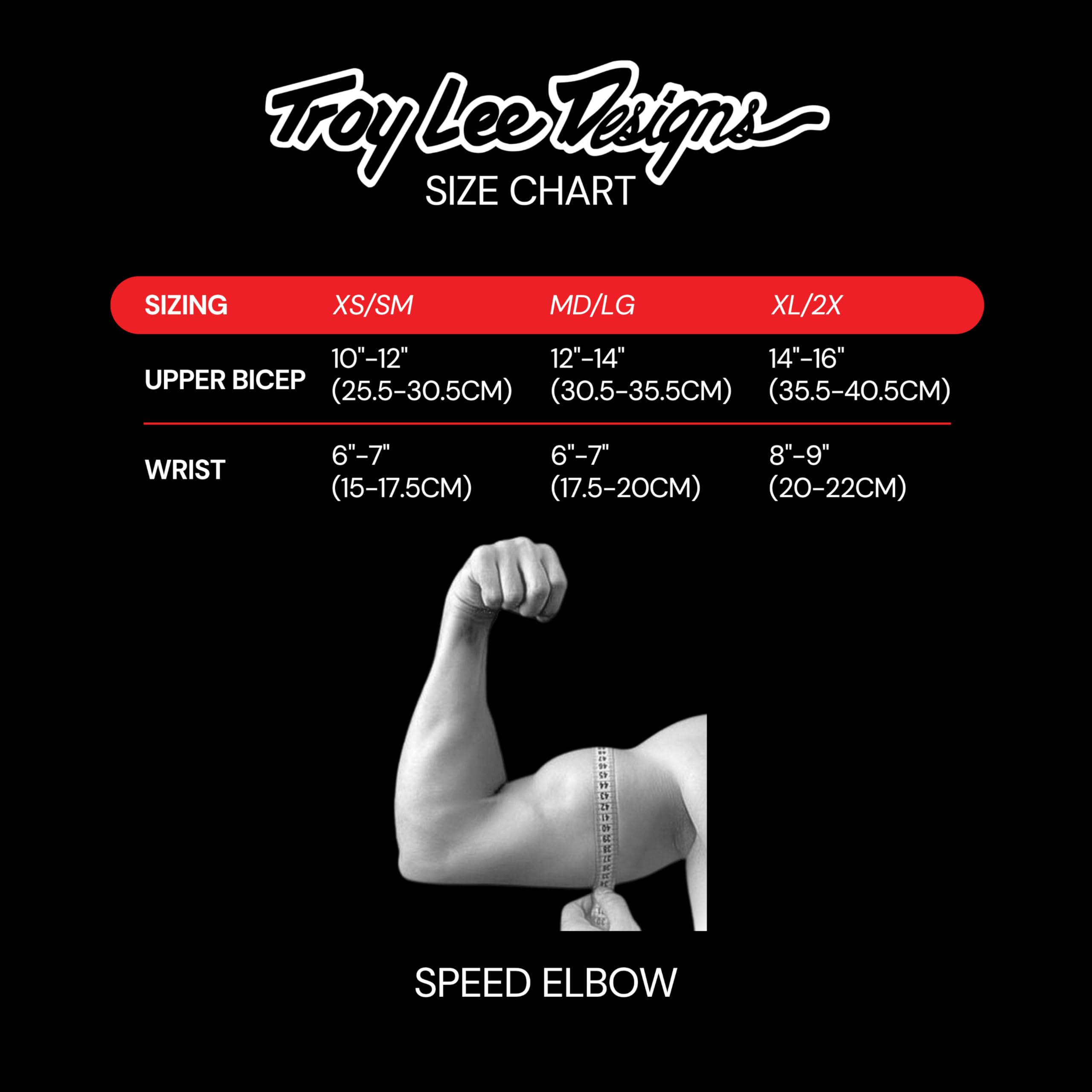 Troy Lee Designs Speed Protection Elbow Sleeve - X-Large/2X-Large, Black, 100% Material, Model 569003205