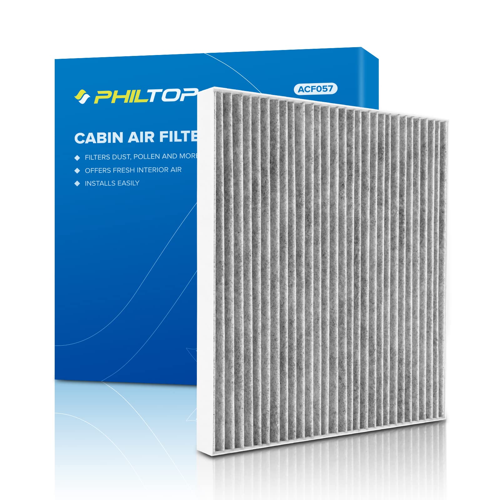 Philtop Acf057 (Cf10371) Cabin Air Filter, Replacement For Cts (2005-2007,2009-2013), Srx (2004-2009), Sts (2005-2011), Premium