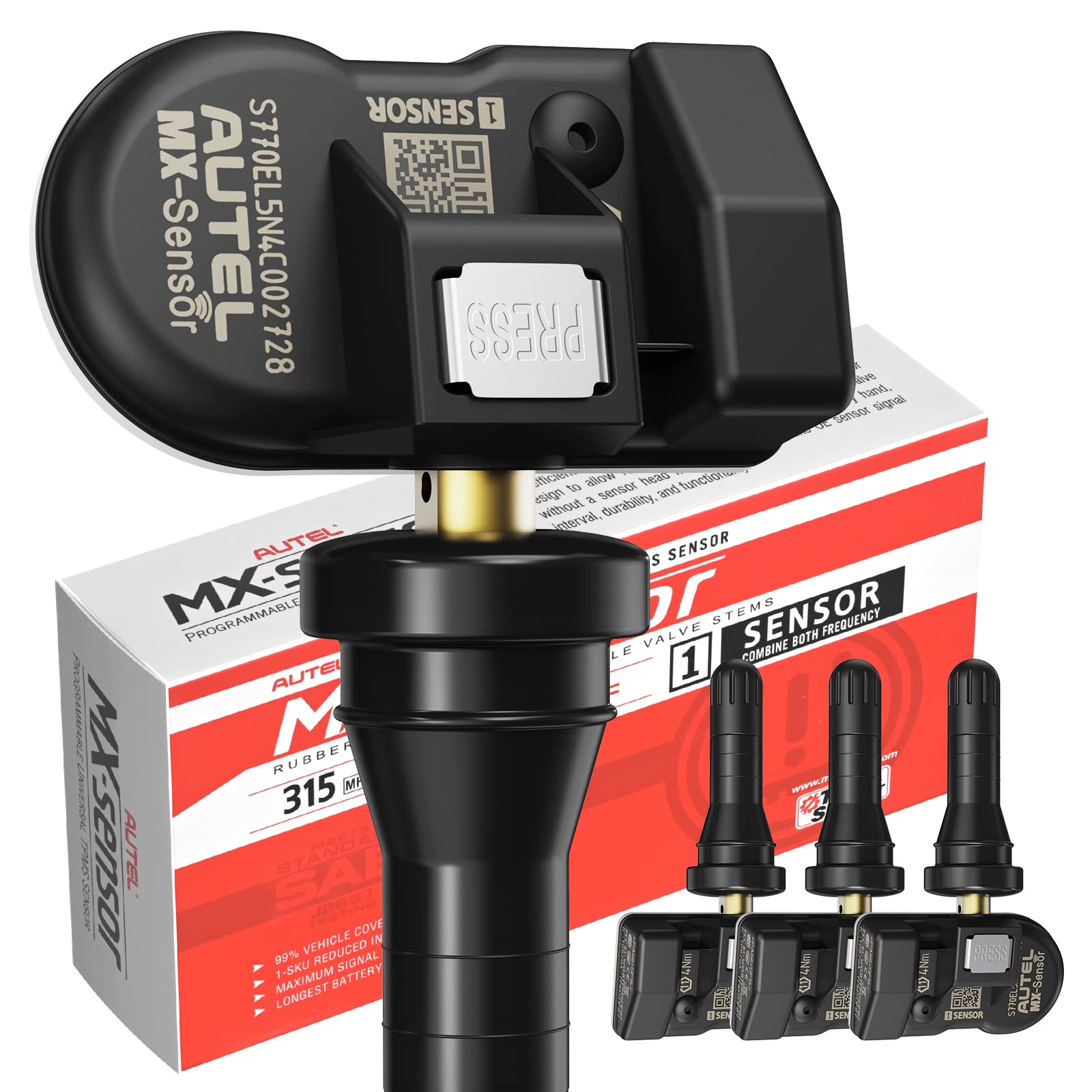 Autel Tpms Sensor 2In1 Mx-Sensor 315Mhz + 433Mhz Press-In Tire Pressure Monitor System Sensor