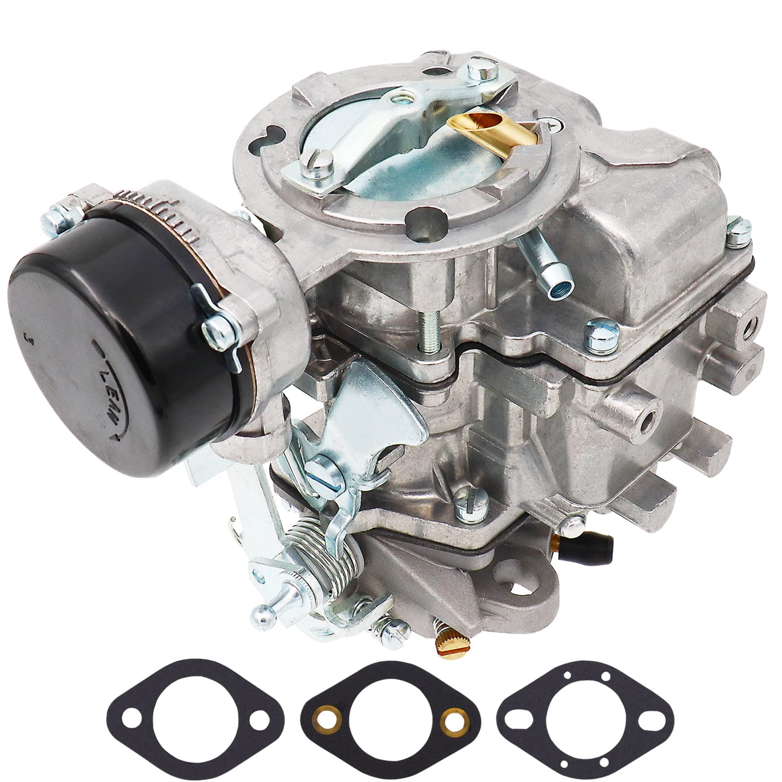 Nenkuten Carburetor D5Tz9510Ag For Carter Yf Type For Ford 240 250 300 Yf C1Yf 6 Cylinder Cil Engine 1975-1982 Automatic Choke With Gaskets, Replaces D5Tz9510Ag D4Pz9510Ac Rsc-300A 6307S 6054 6055