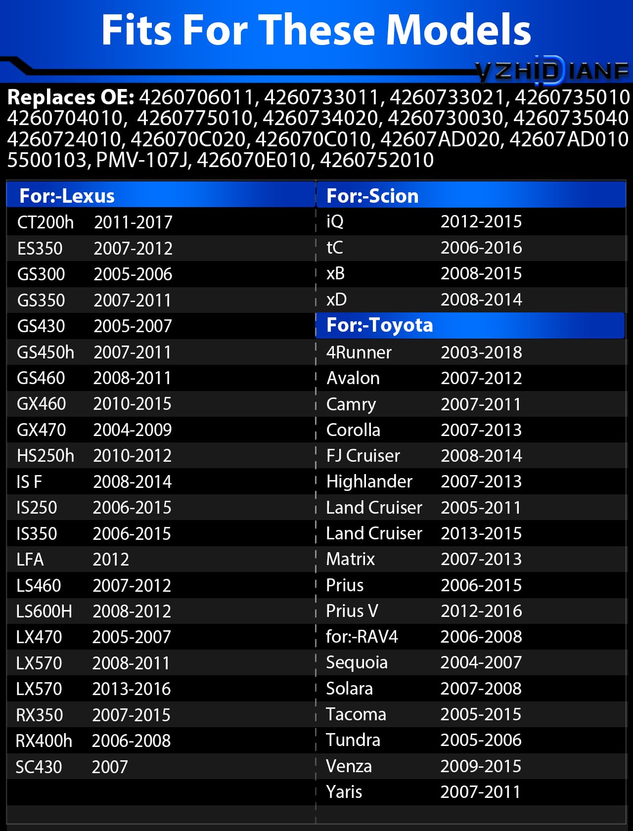 Yzhidianf Pre-Programed Tpms Sensor For:-Lexus Is250 2006-2015 Is350, For:-Toyota Tacoma Camry Tundra For:-Rav4 Corolla, 315Mhz