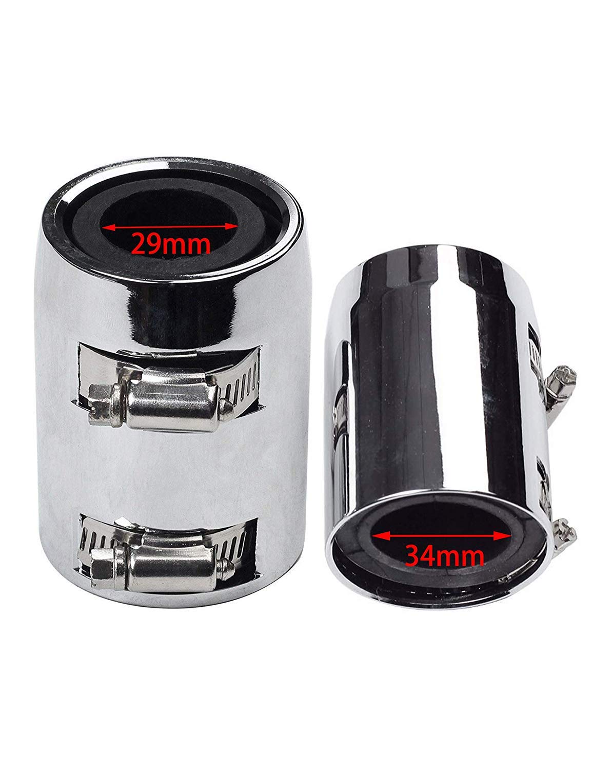 Blackhorse-Racing 48'' Stainless Steel Radiator Flexible Coolant Water Hose Kit With Caps Universal