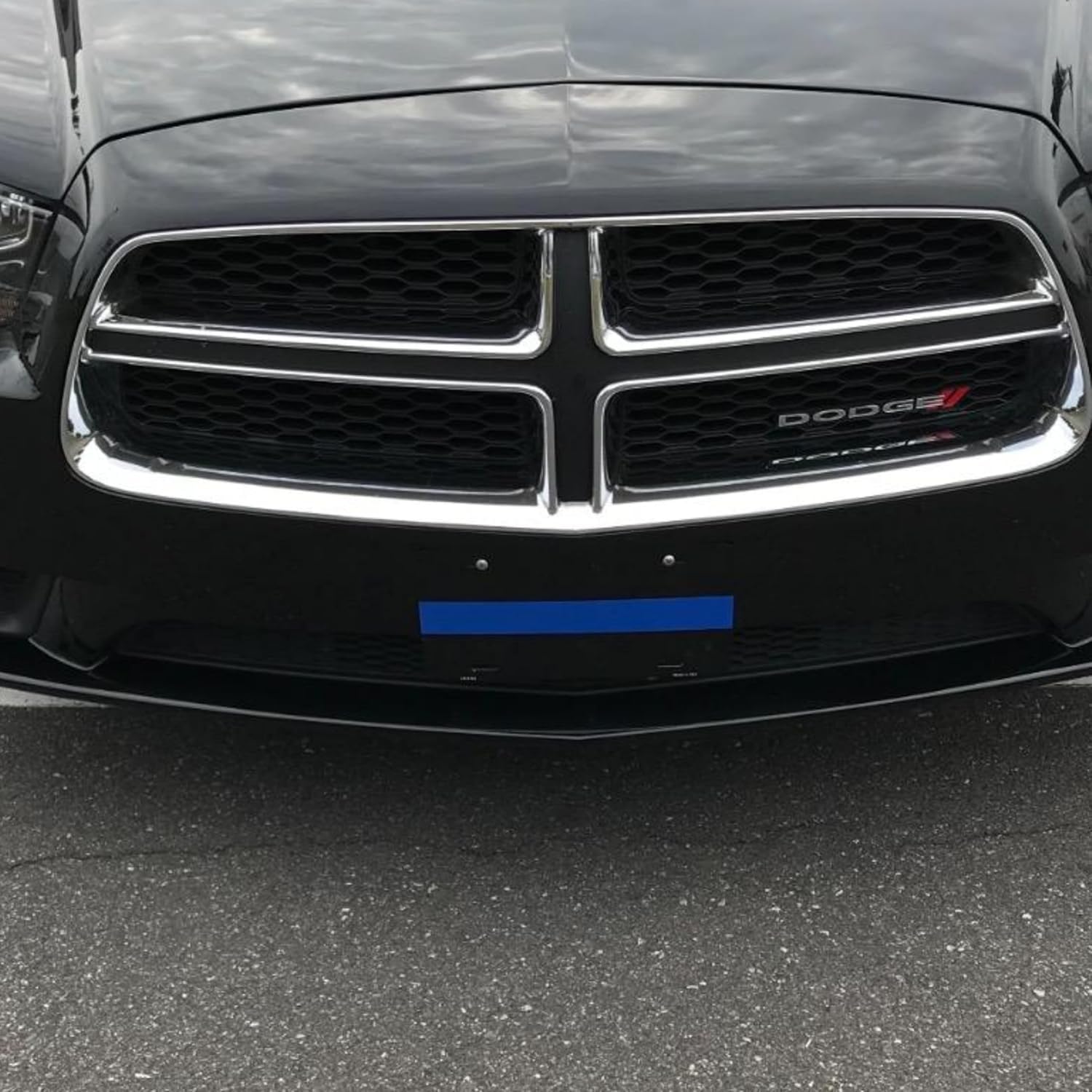 Thin Blue Line Metal License Plate Police Officers