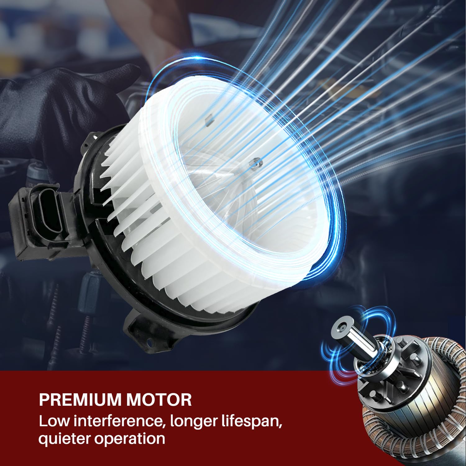 Aspligo 700062 Ac Heater Blower Motor Fan Assembly Fit For Lexus Gx470 2003-2007, For Toyota 4 Runner 2003-2009 8710335060, 8710