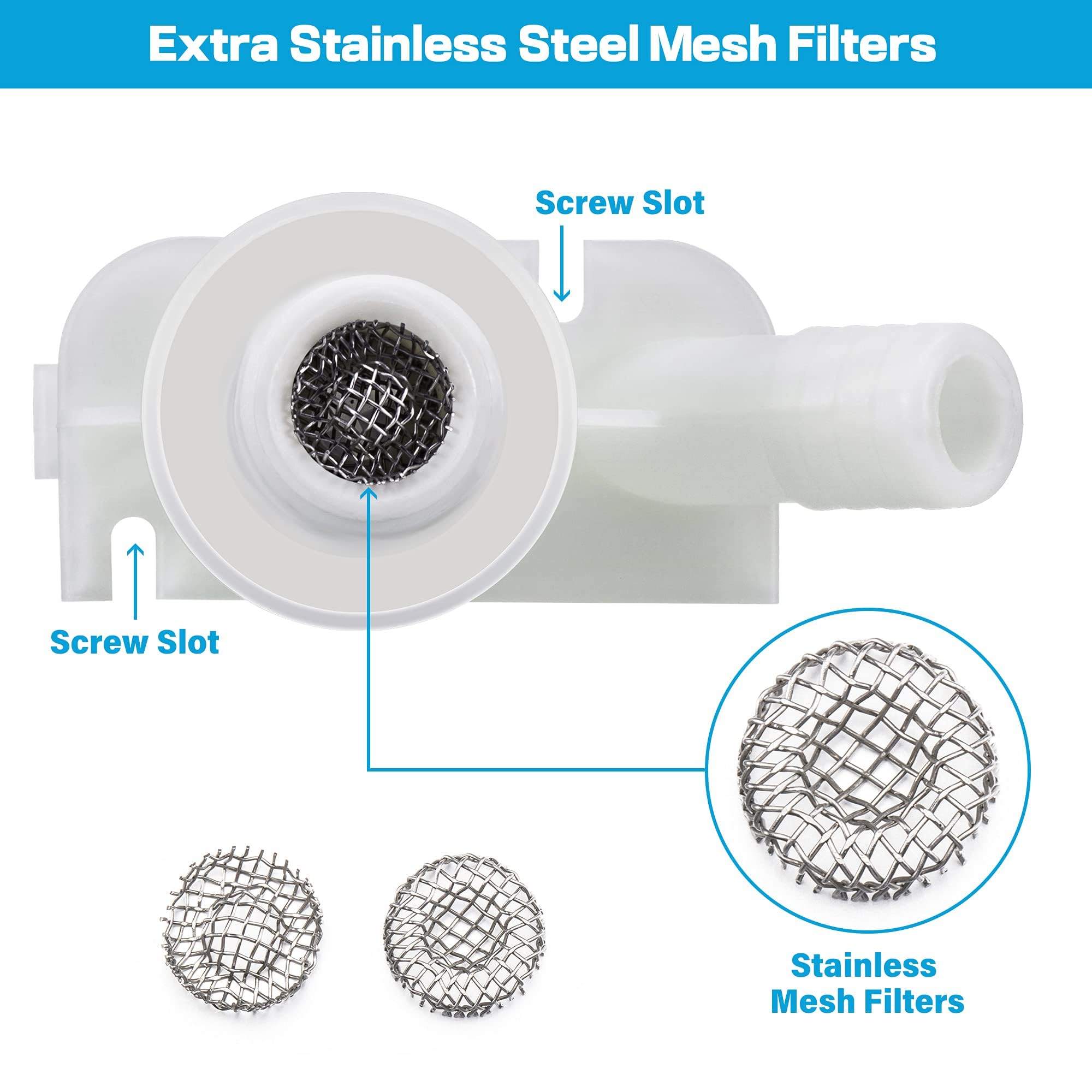 Dreyoo RV Toilet Water Valve Compatible with 385311641, Sealand 300 310 311 320 321 Series Pedal Flush Camper Trailer Marine Toi