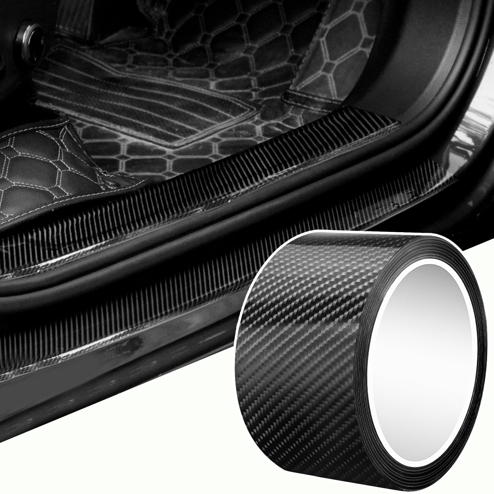 Storystore Universal Car Door Protector - Anti-Collision Strip for Front & Rear Bumper, Fits Most Cars, Black