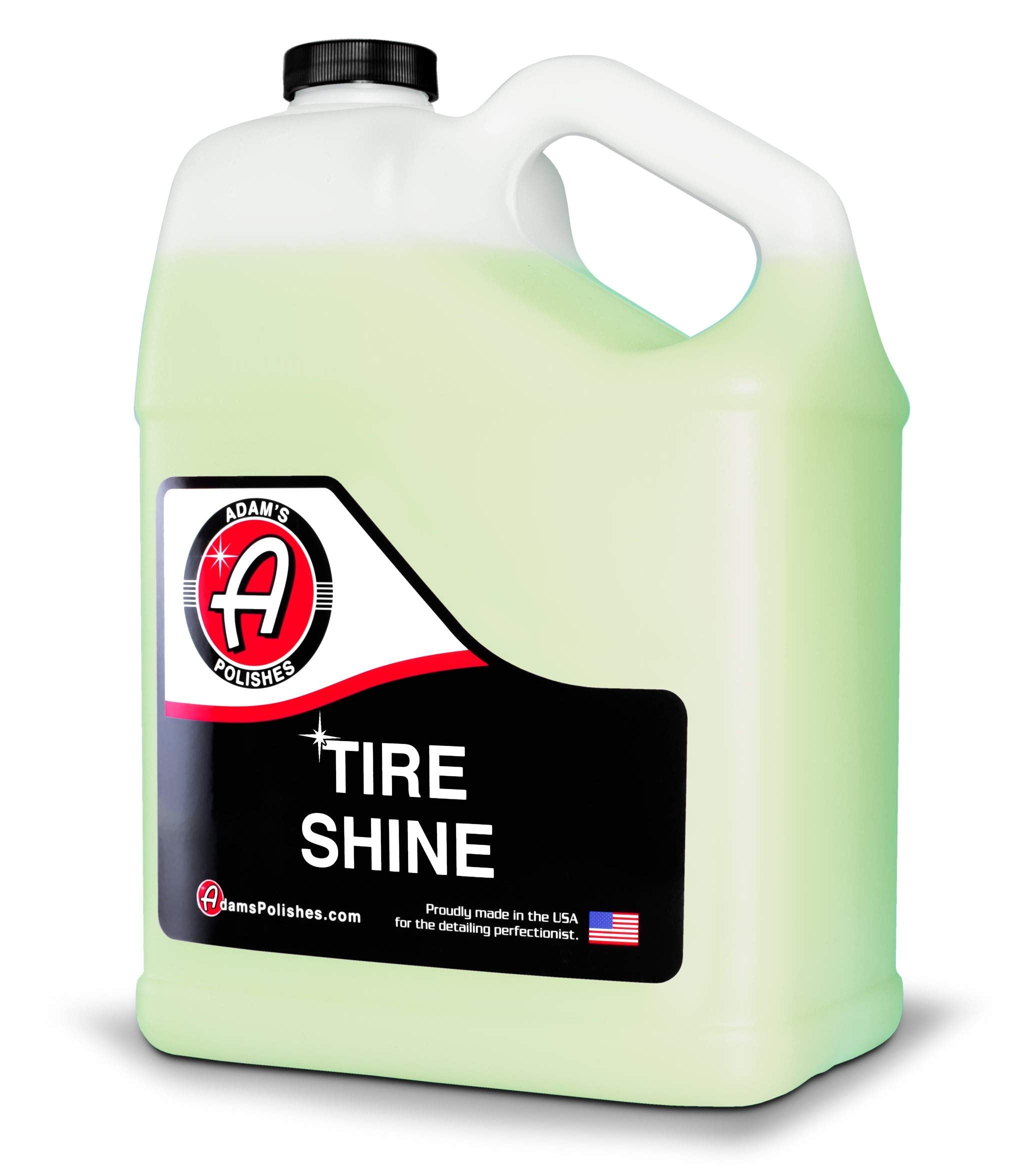 Adam'S Polishes Tire Shine Gallon - Spray Tire Dressing W/ Sio2 For Non Greasy Car Detailing |Use W/Tire Applicator After Tire C