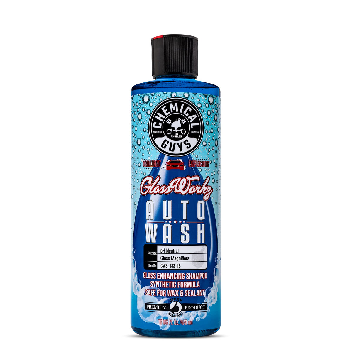 Chemical Guys Cws_133_16 Glossworkz Gloss Booster Car Wash Soap (Works With Foam Cannons, Foam Guns Or Bucket Washes) Safe For C