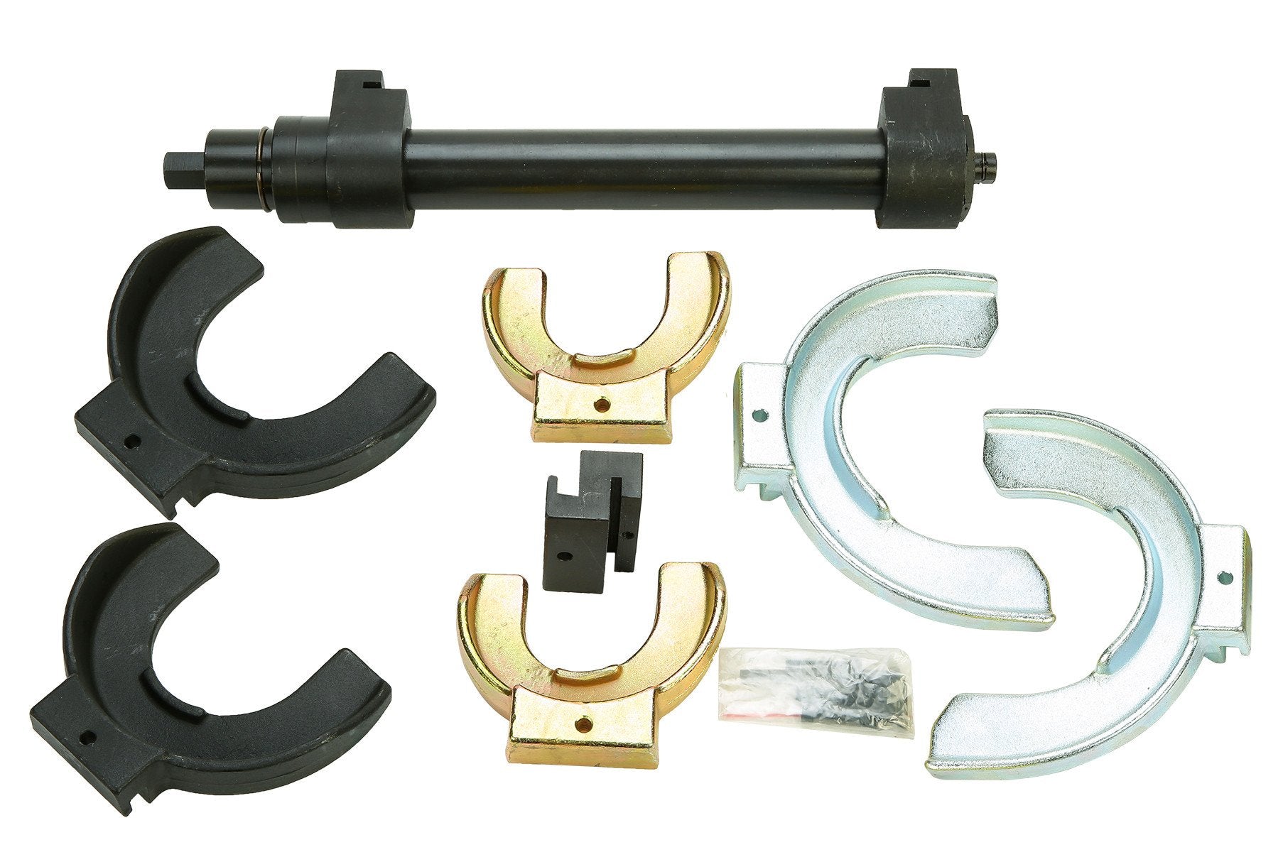 8Milelake Macpherson Strut Spring Compressor Kit Interchangeable Fork Coil Extractor Tool Set