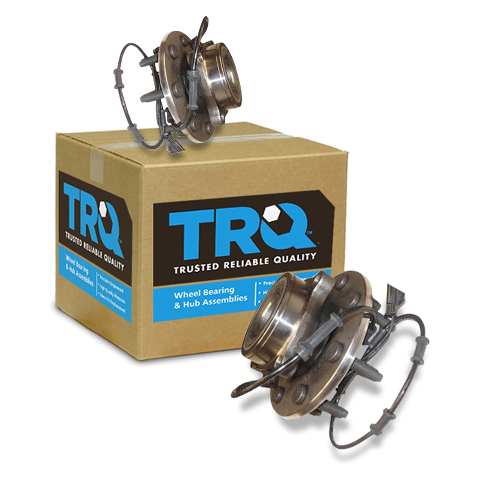 Trq Front Wheel Hub Bearings Assembly Set Compatible With 2003-2005 Dodge Ram 2500 Ram 3500