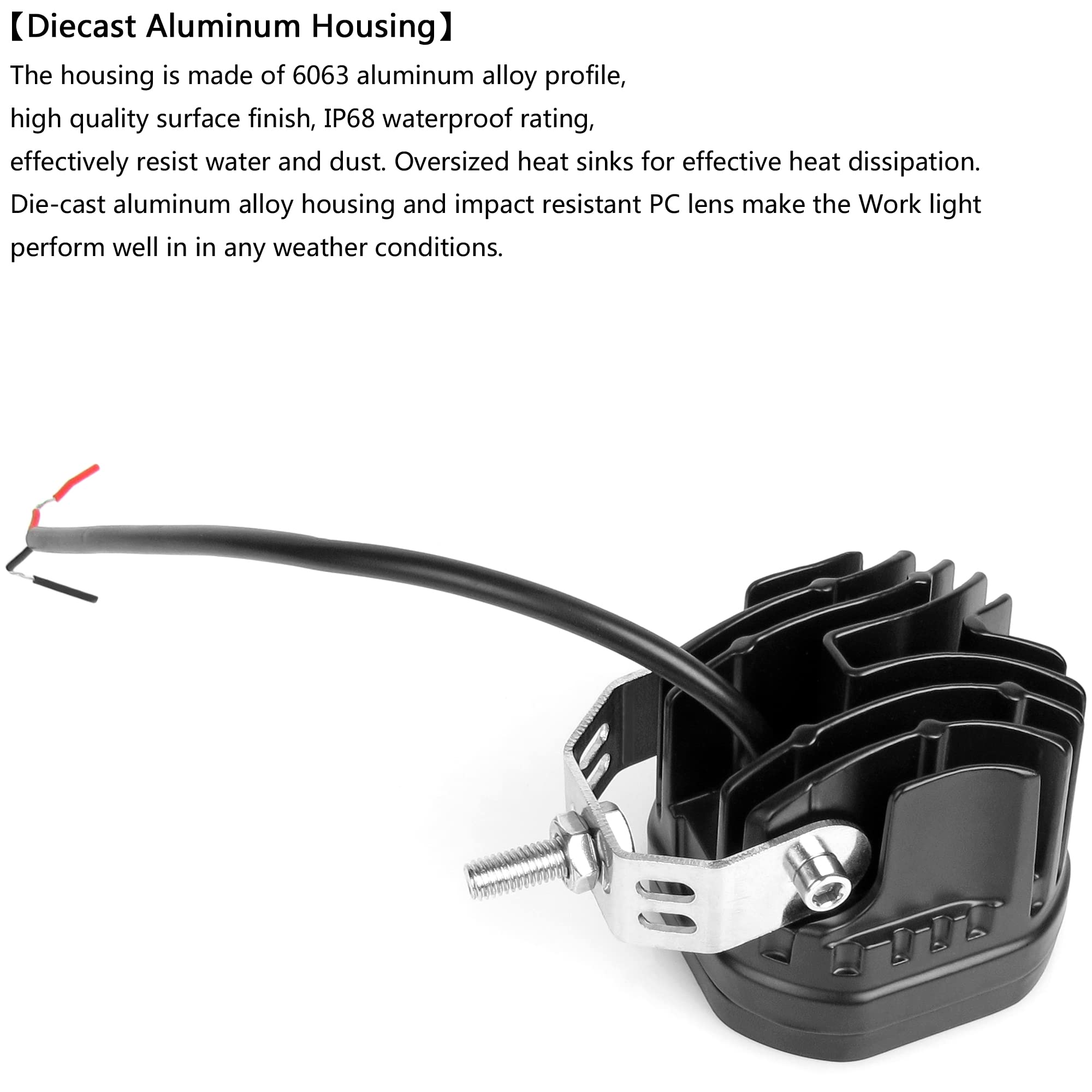 Sufemotec Yellow Led Pods Lights 3Inch 40W Led Driving Off Road Lighting 12V 24V Spot Cube Light Bar For 4Wd Pickup Trucks Boat