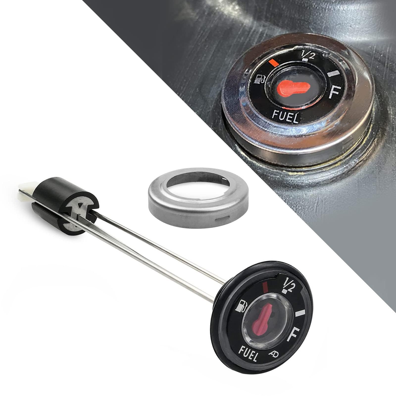 GXARTS Fuel Gauge with Cap Compatible with Kawasaki Bayou 220 250 300 400 KLF220 KLF250 KLF300 KLF400 Prairie 300 400 KVF300 KVF