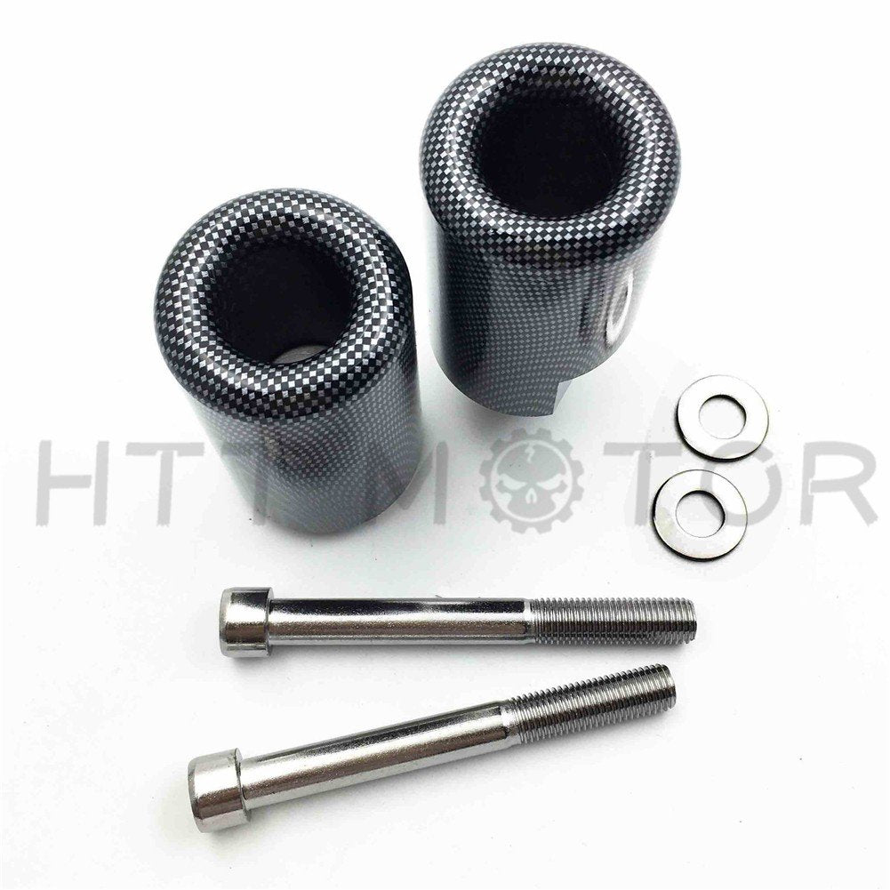 Httmt Mt219-007-Cn Motorcycle No Cut Frame Slider Crash Protector Compatible With 2004 2005 Suzuki Gsxr 600 750 Carbon (Left & R