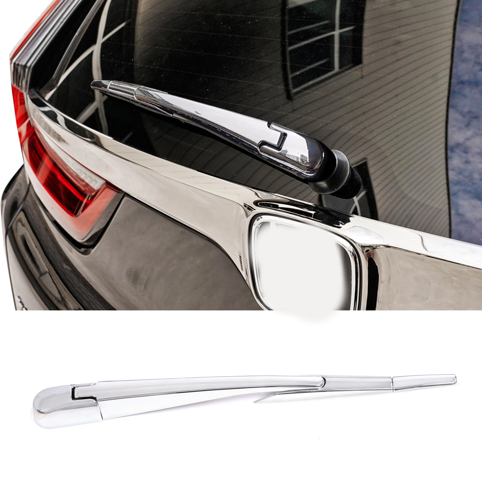 Antbooboo For Honda Cr-V Crv 2017 2018 2019 2020 2021 2022 Chrome Rear Wiper Strip Molding Cover Trims Rear Wiper Trims