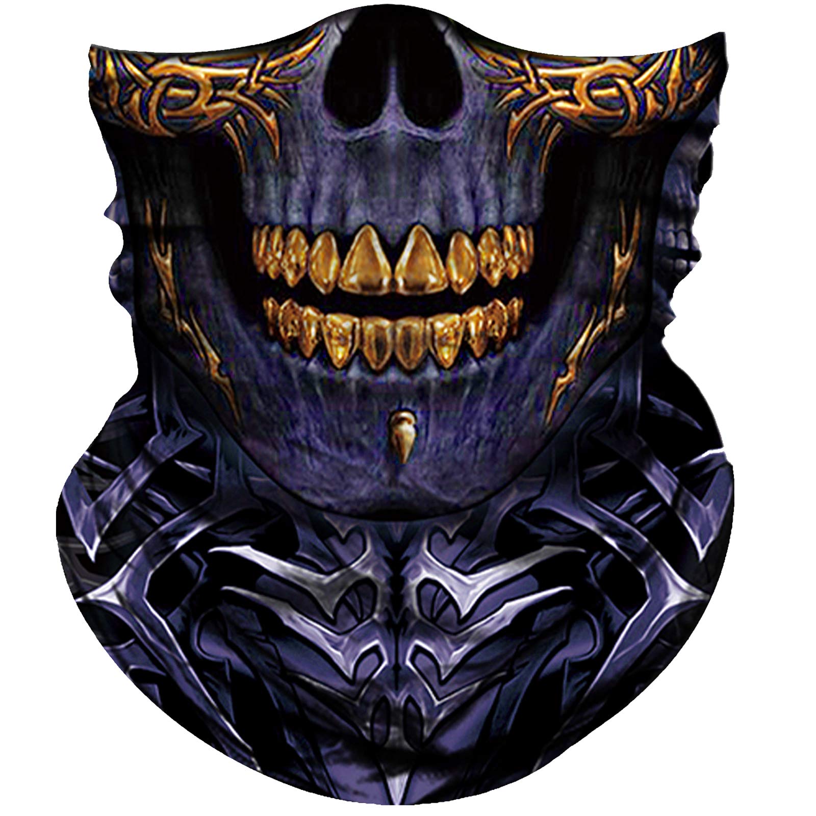 Obacle Skull Face Mask For Dust Wind Sun Protection 3D Tube Mask Bandana For Men Women Breathable Skeleton Mask Motorcycle Ridin