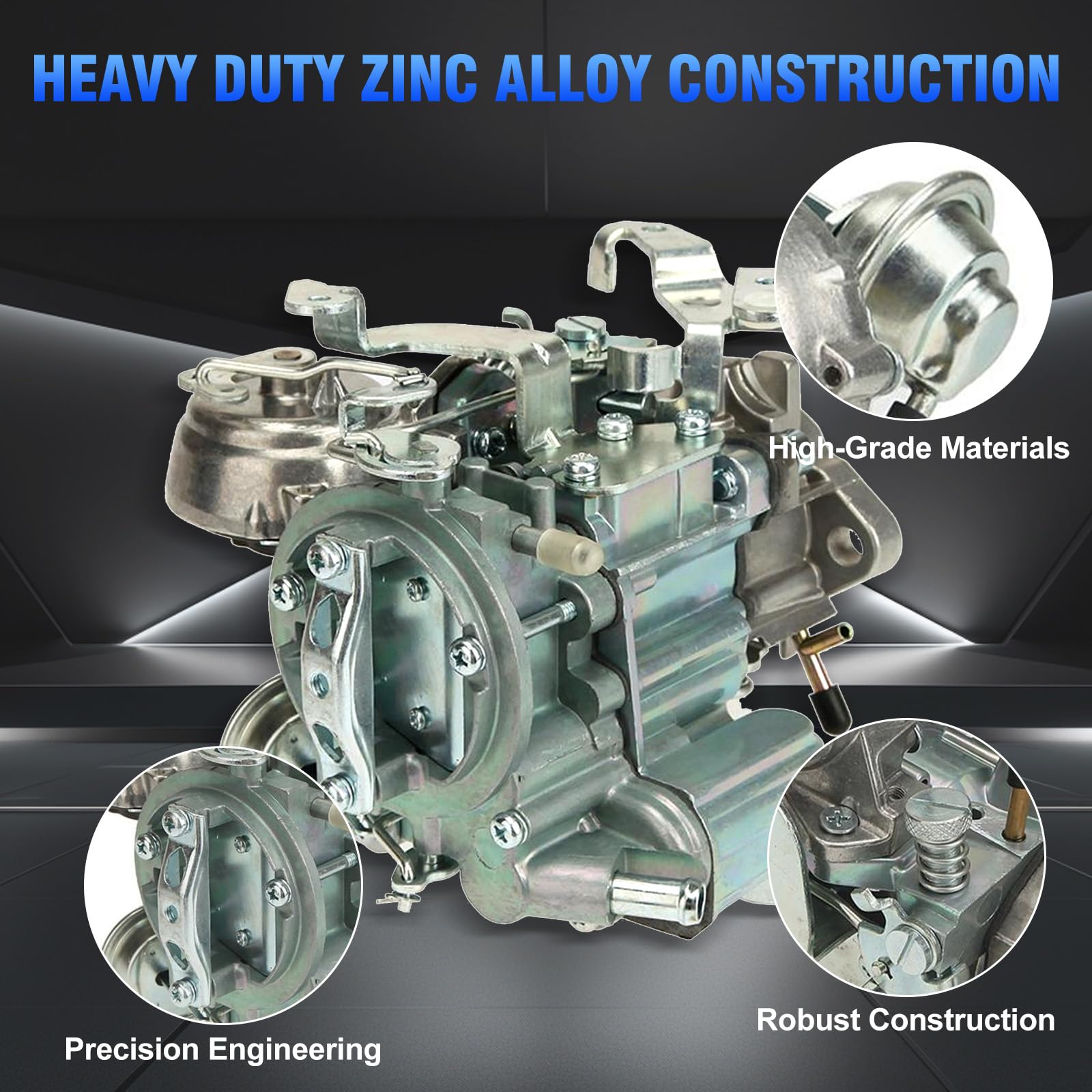 P Partol Holley Carburetor For Ford 1957 1960 1962 144 170 200 223 Inline 6-Cyl 4-Cyl Engine 1 Barrel Replace 1904 Holley Carb -