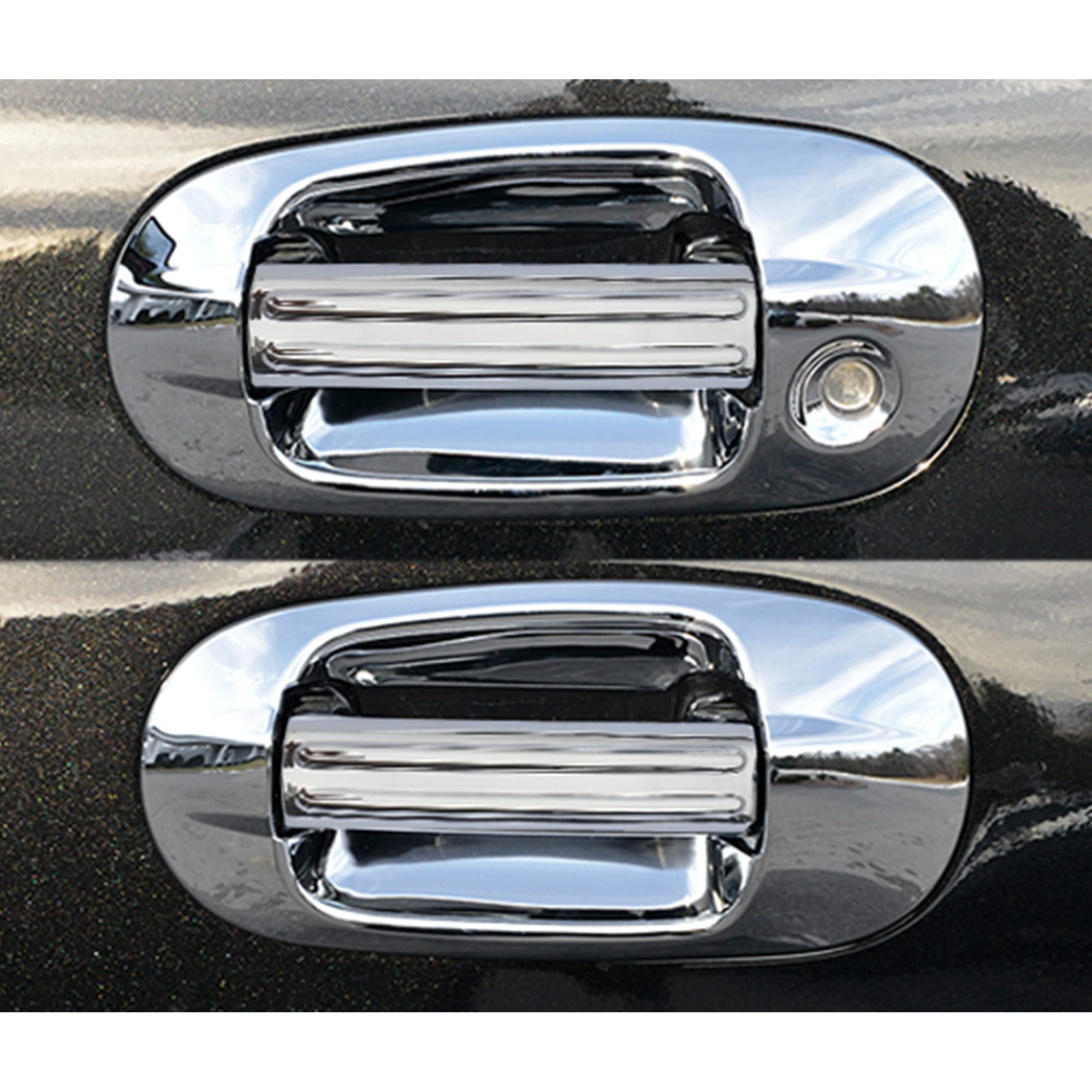 Quality Automotive Accessories QAA DH43655 8 Piece ABS Plastic Door Handle Trim Kit, Compatible with 2015-2017 Ford Explorer 4 Door SUVs, Chrome