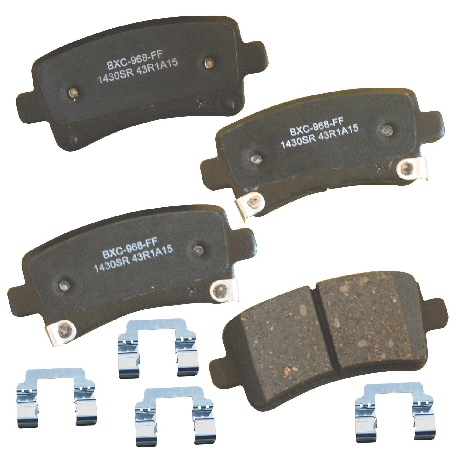 Bendix Premium Sbc1430Sr Ceramic Rear Brake Pads For Select Models Buick Allure, Lacrosse, Regal, Cadillac Xts, Chevrolet Impala