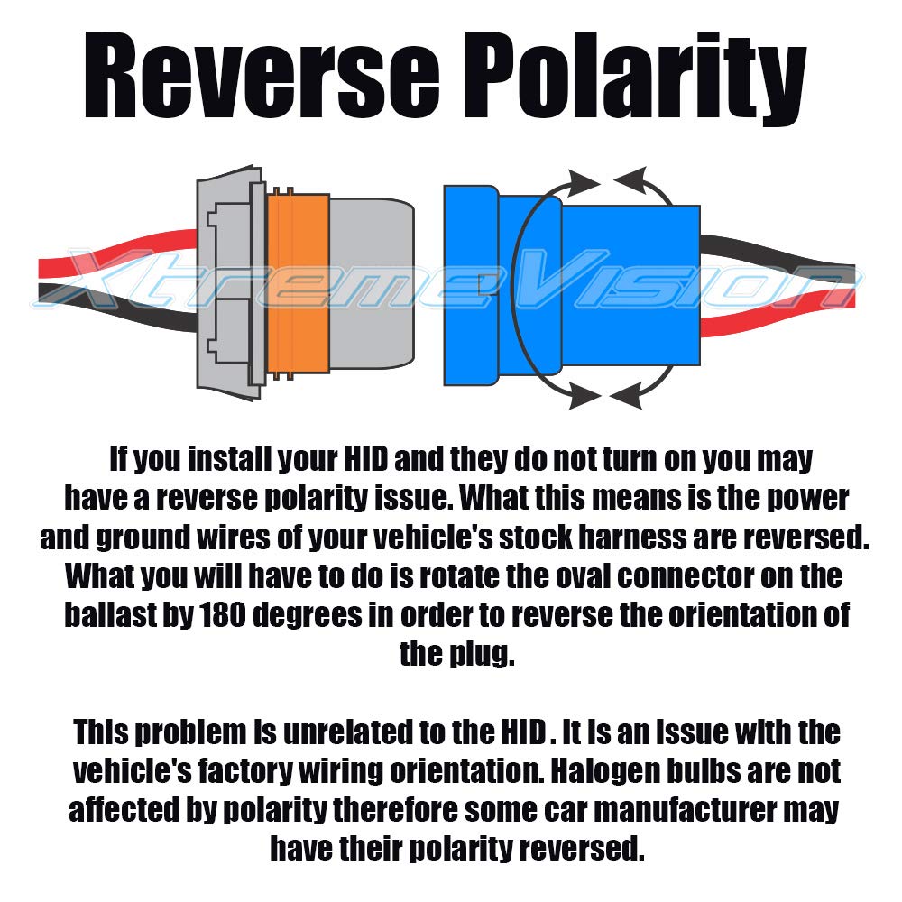 XtremeVision H11 6K 55W AC Xenon Bundle - Xenon Headlight Bulb with Slim AC Ballast - H8, H9, H11B, 6000K Light Blue - Xenon Bulbs - 1 Pair
