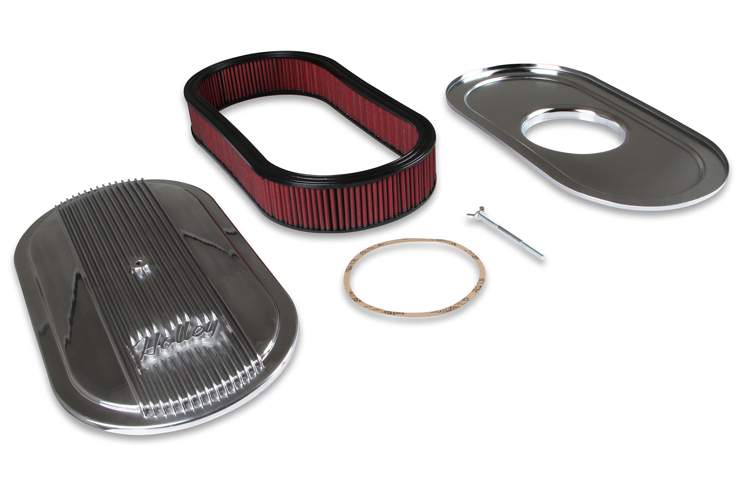 Holley 120-401: Oval Air Cleaner, Finned