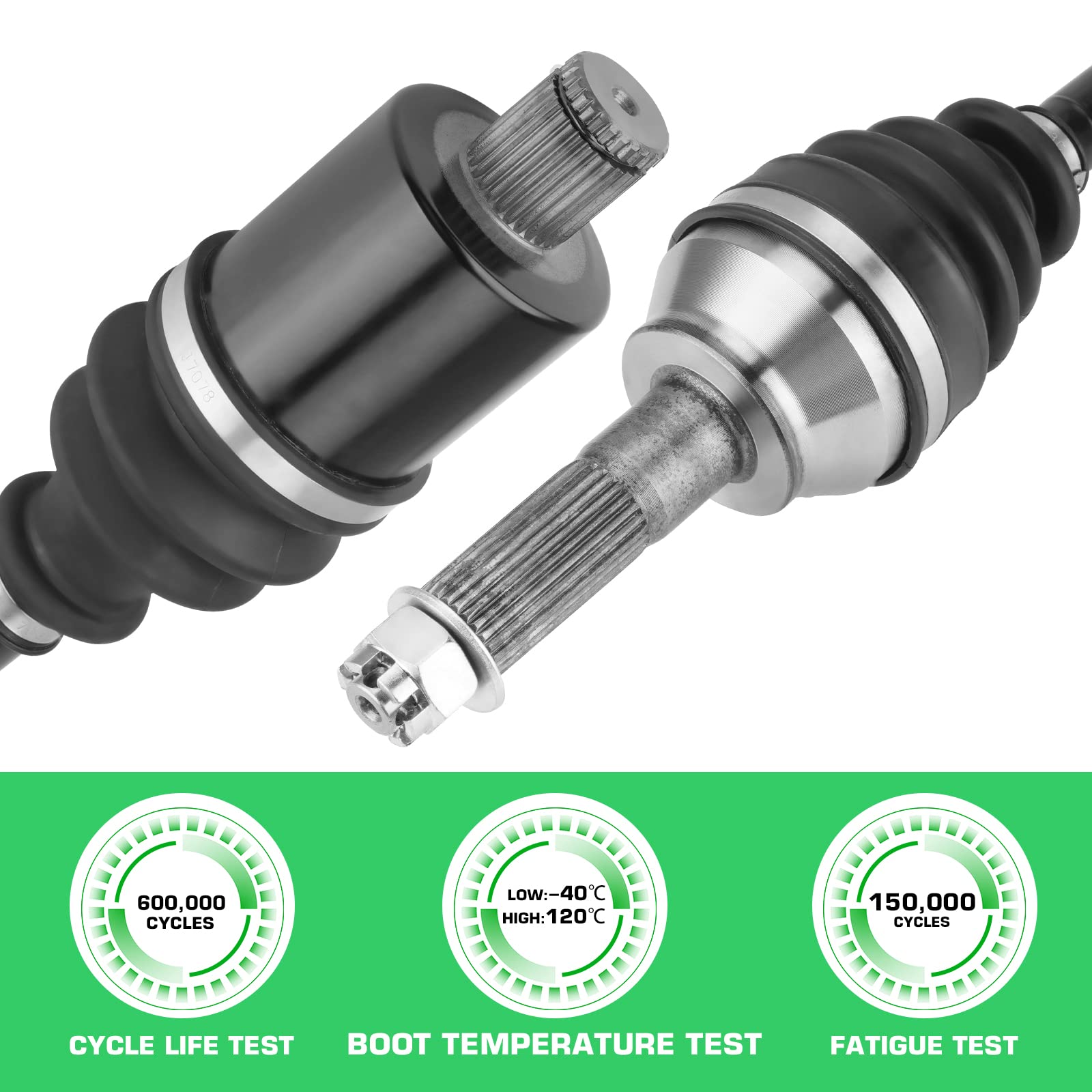 Youxmoto Rear Left/Right Cv Axle For Polaris Sportsman 570 Forest Touring 2015 2016 2017 2018 2019 2022 (Efi Eps Sp Tractor Trail) / 325 450 Ho, 4340 Chromoly Steel Cv Axle Drive Shaft, 1332936