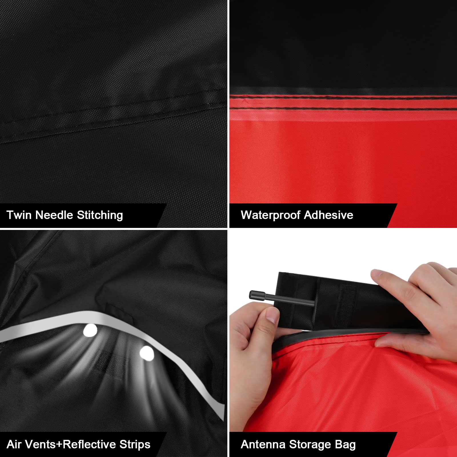 Waterproof Motorcycle Cover Replace For Harley Davidson Cruiser Models, 420D Oxford Cloth Softail, Dyna, Iron 883, Fat Boy 114,