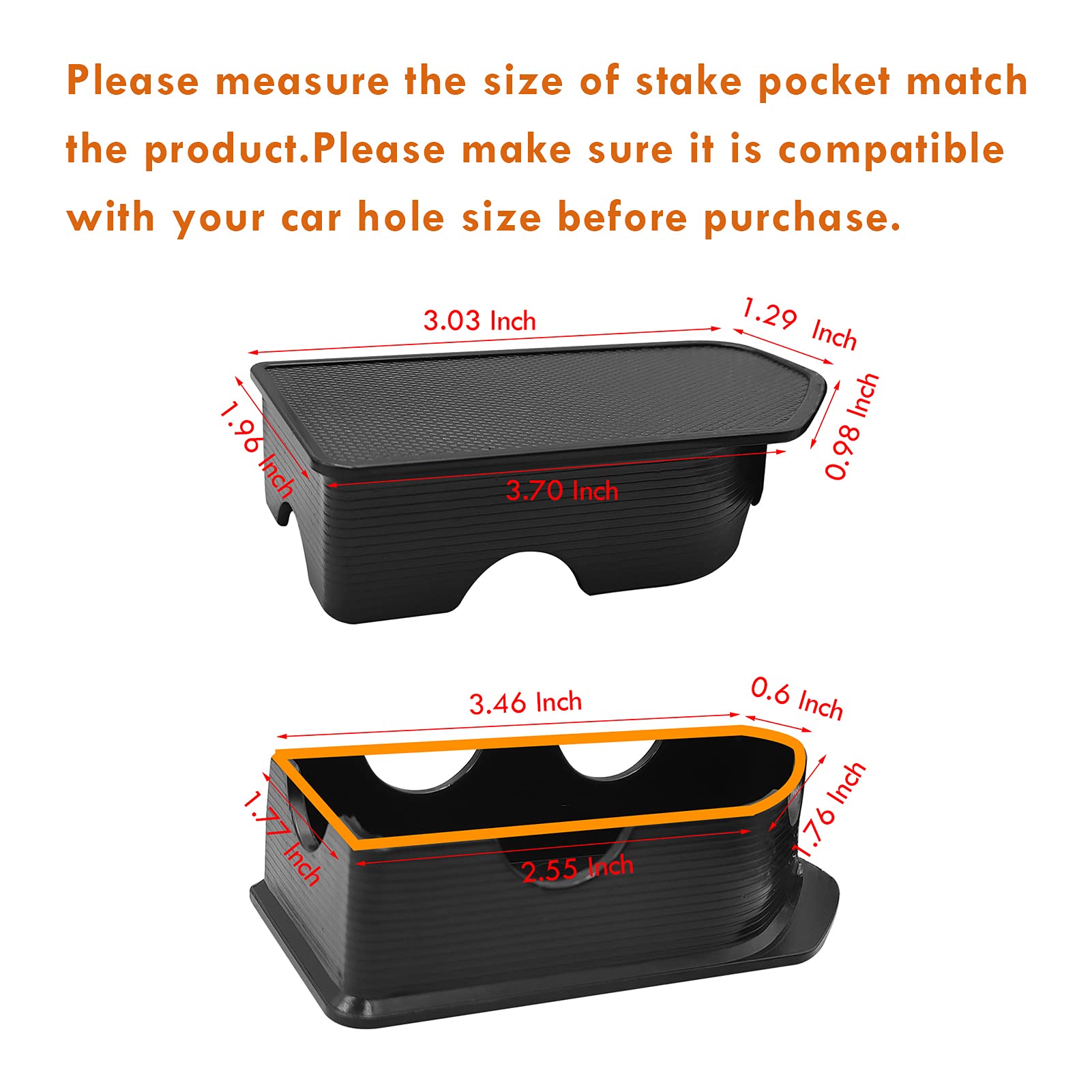 Moonlinks Compatible With Gmc Sierra/Chevy Silverado Stake Pocket Covers 2019-2023,Bed Rail Stake Pocket Hole Plug Caps For Sier