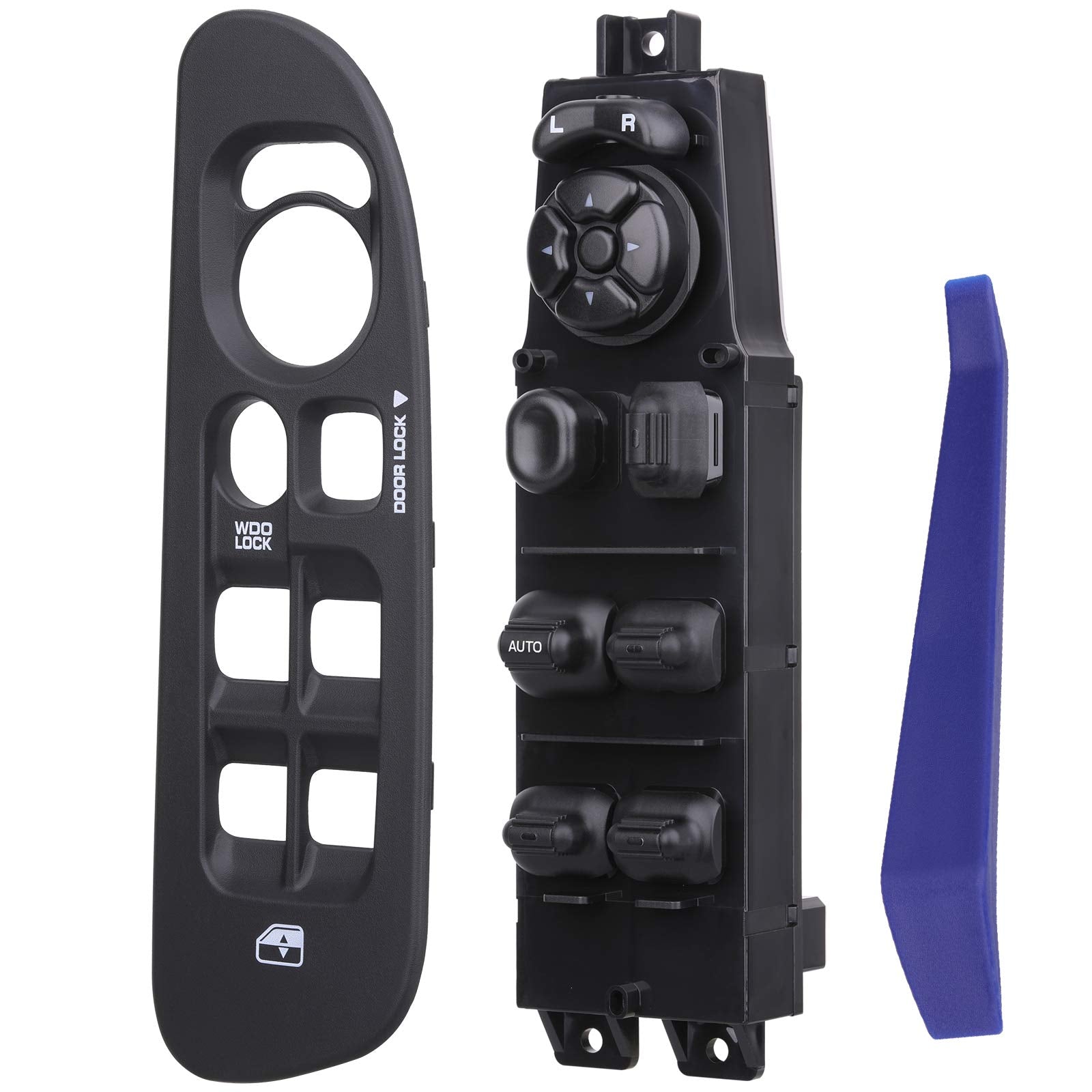 Master Power Window Switch And Bezel 56049805Ab, Compatible With 2002-2009 Dodge Ram 1500 2500 3500, 2001-2004 Dodge Dakota, 01-