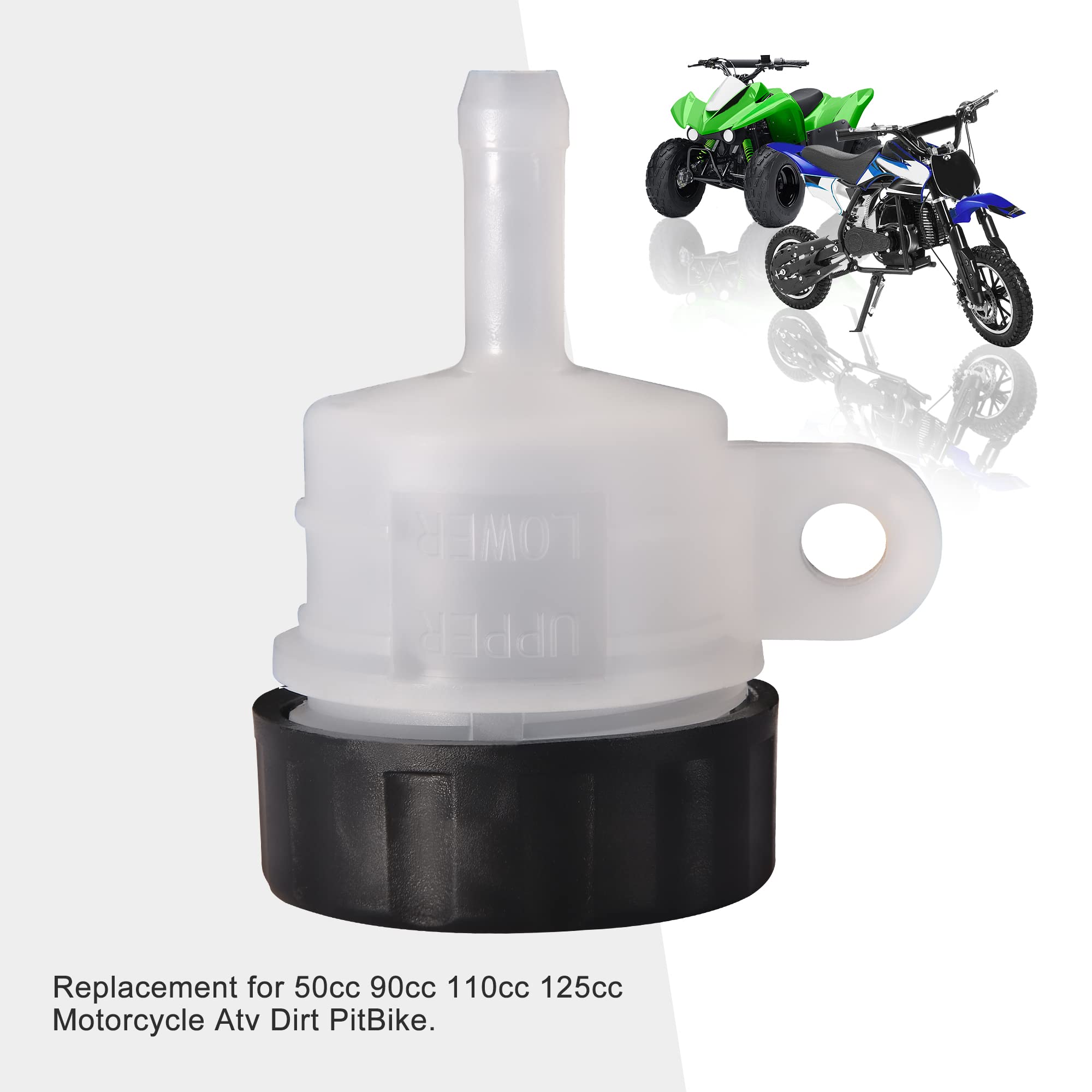 Goofit Motorcycle Universal Master Cylinder Rear Brake Clutch Tank Fluid Oil Cup Reservoir Replacement For Suzuki