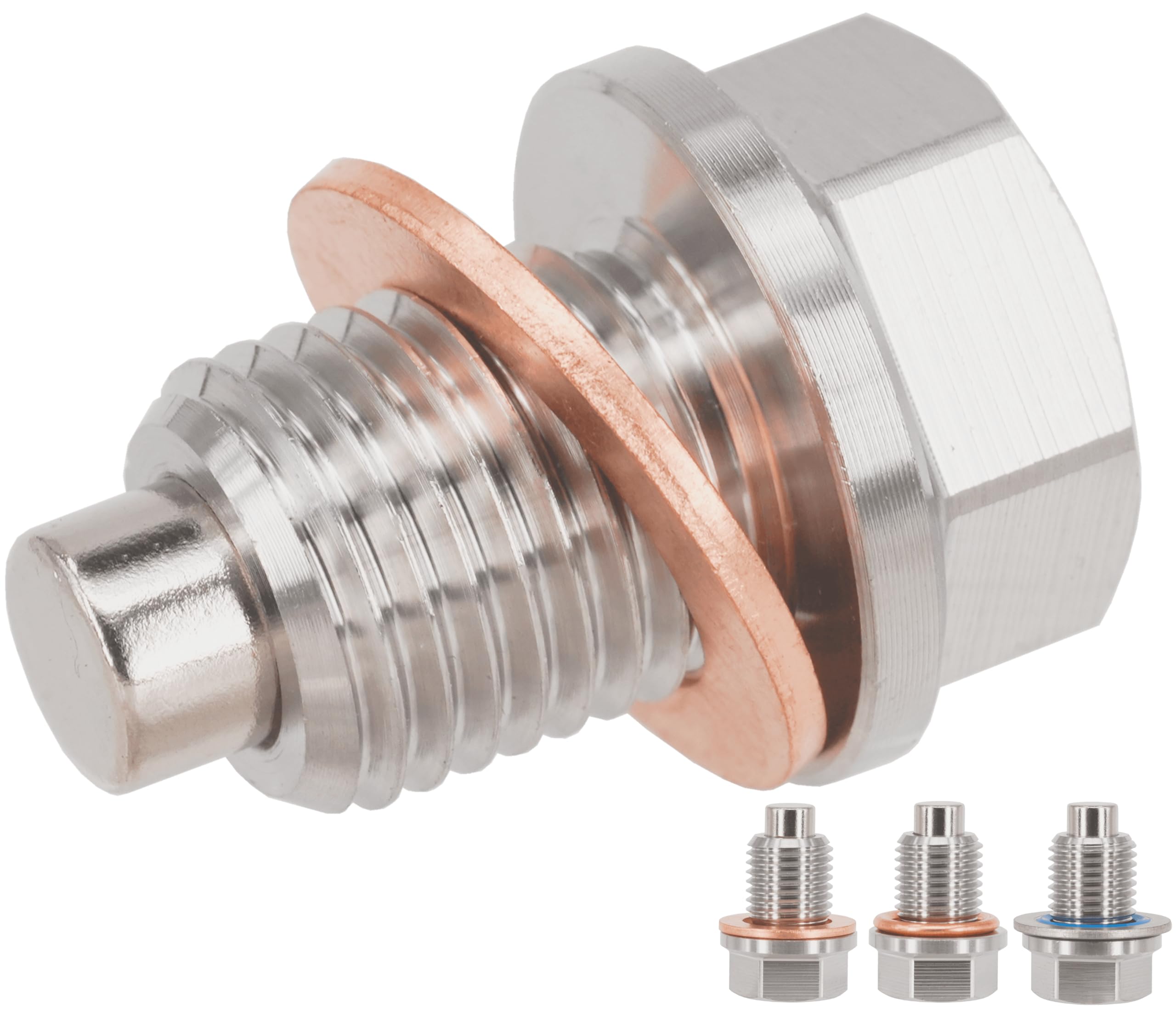 Dsnaduo 1Pc M14X1.5Mm Stainless Steel Engine Magnetic Oil Drain Plug Fits For Honda Accord Civic Cr-V Odyssey, Acura Ford Gm Maz