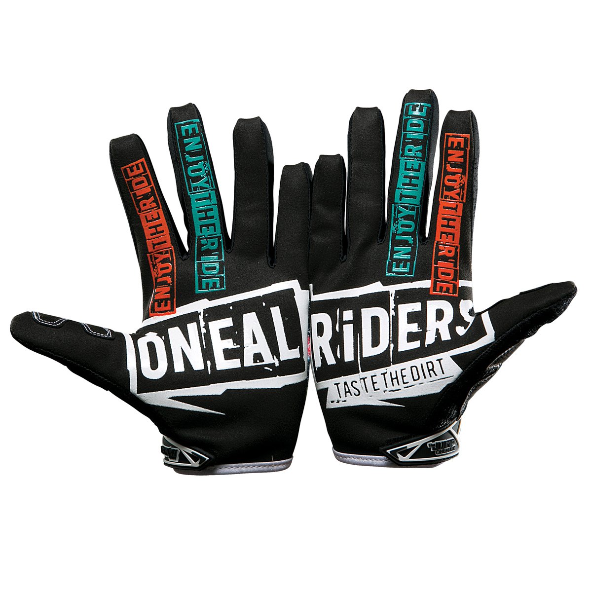 O'Neal 0385-129 Jump Gloves With Crank Graphic (Black/Multicolor, Size 9)