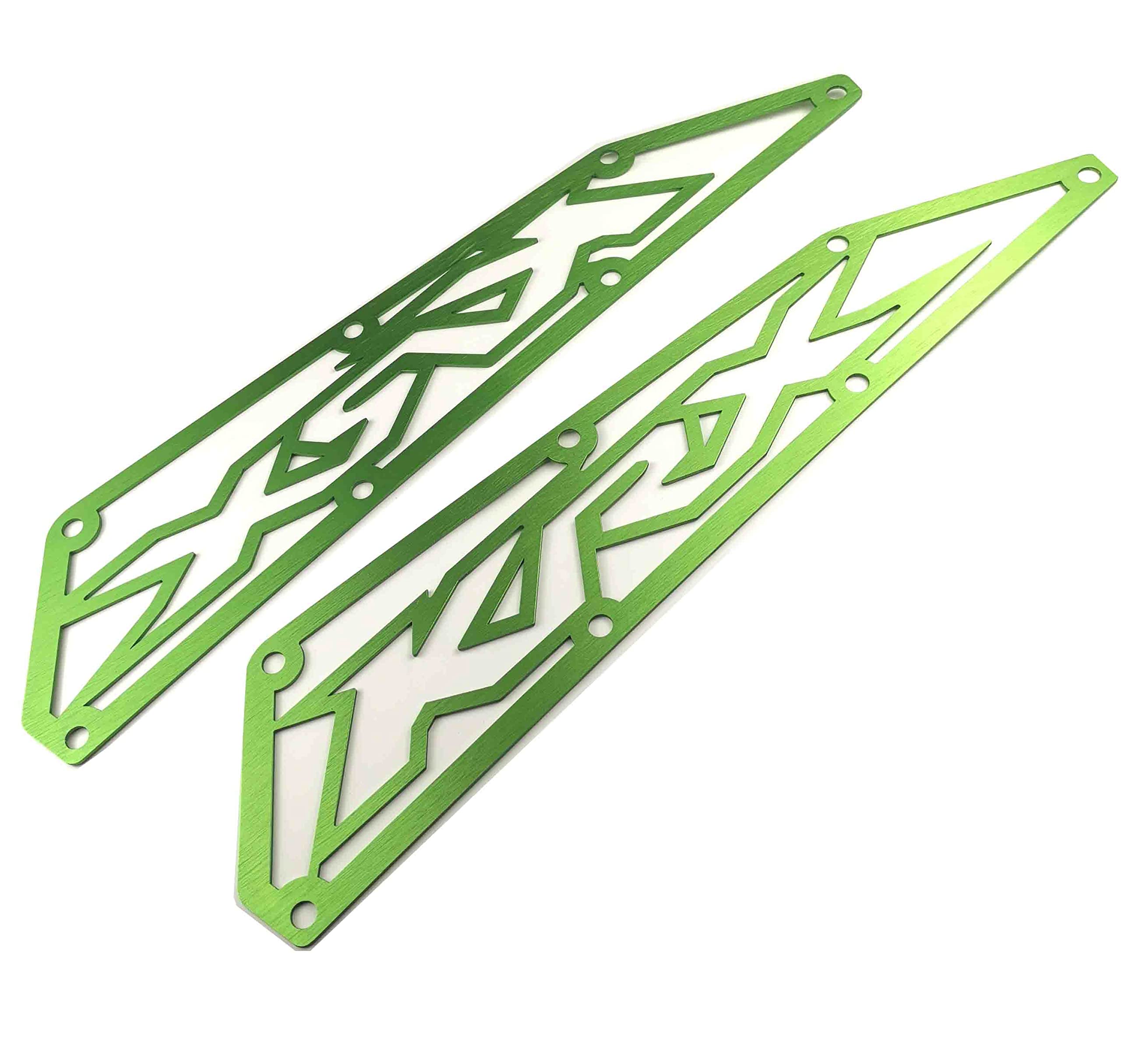 Kawasaki Krx 1000 Frog Skin Air Intake Covers Made In Aluminum Anodized Green New