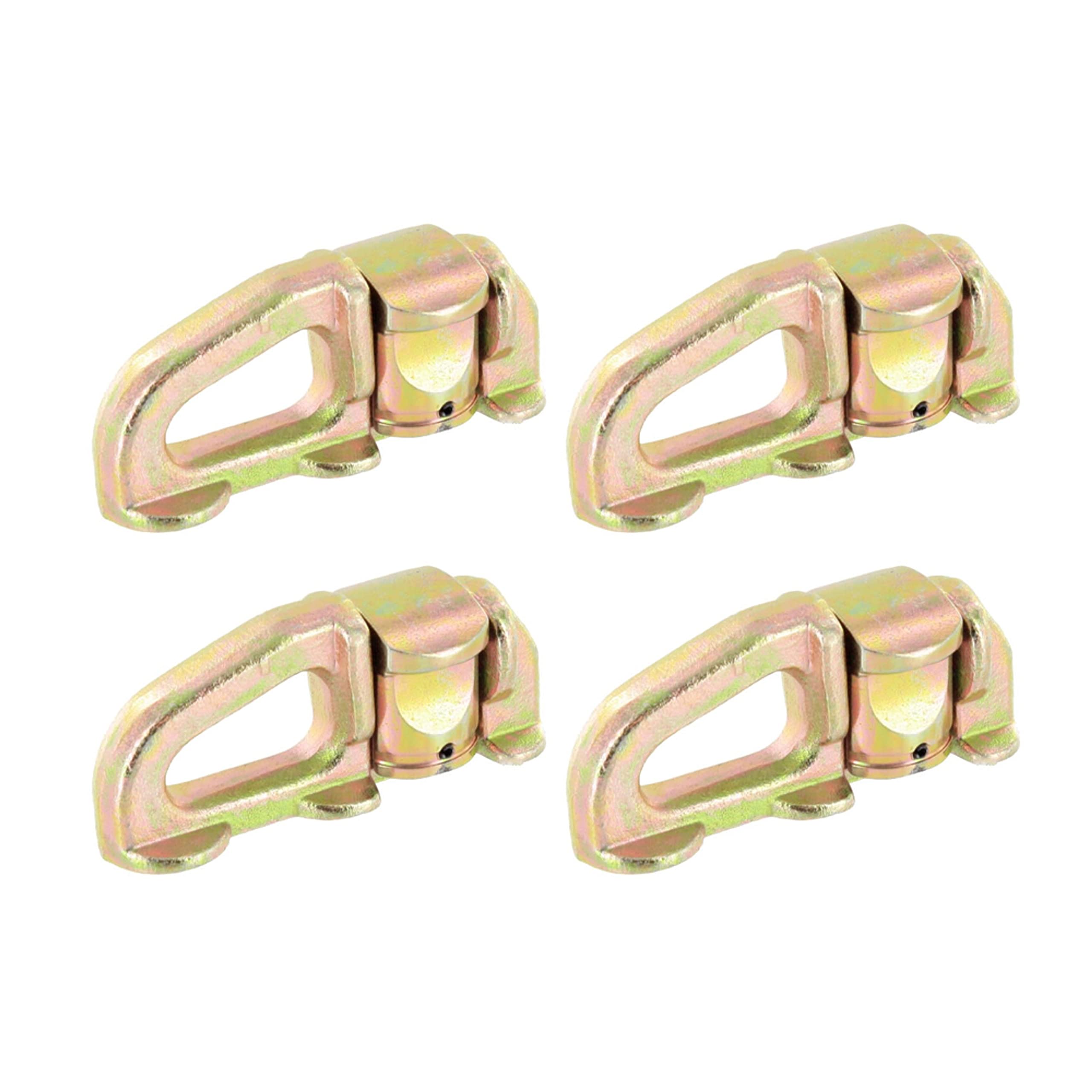 US Cargo Control L Track Double Stud Fitting with Large Opening, Use with L Track Rails in Your Truck Or Trailer to Create an Instant Tie-Down Point, Working Load Limit of 1,666 Pounds, 4 Pack