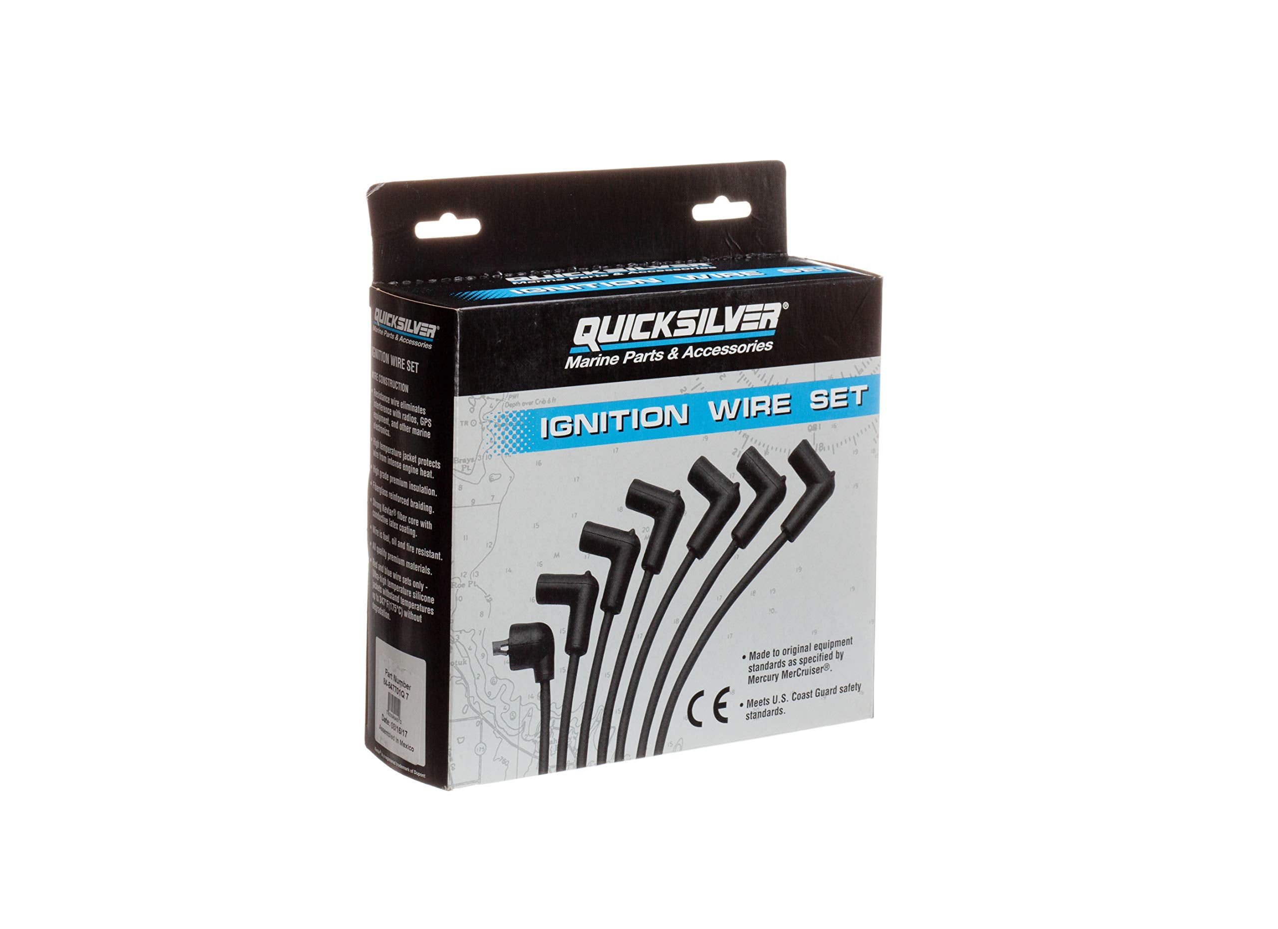 Quicksilver 847701Q7 Blue Wire Spark Plug Wire Kit