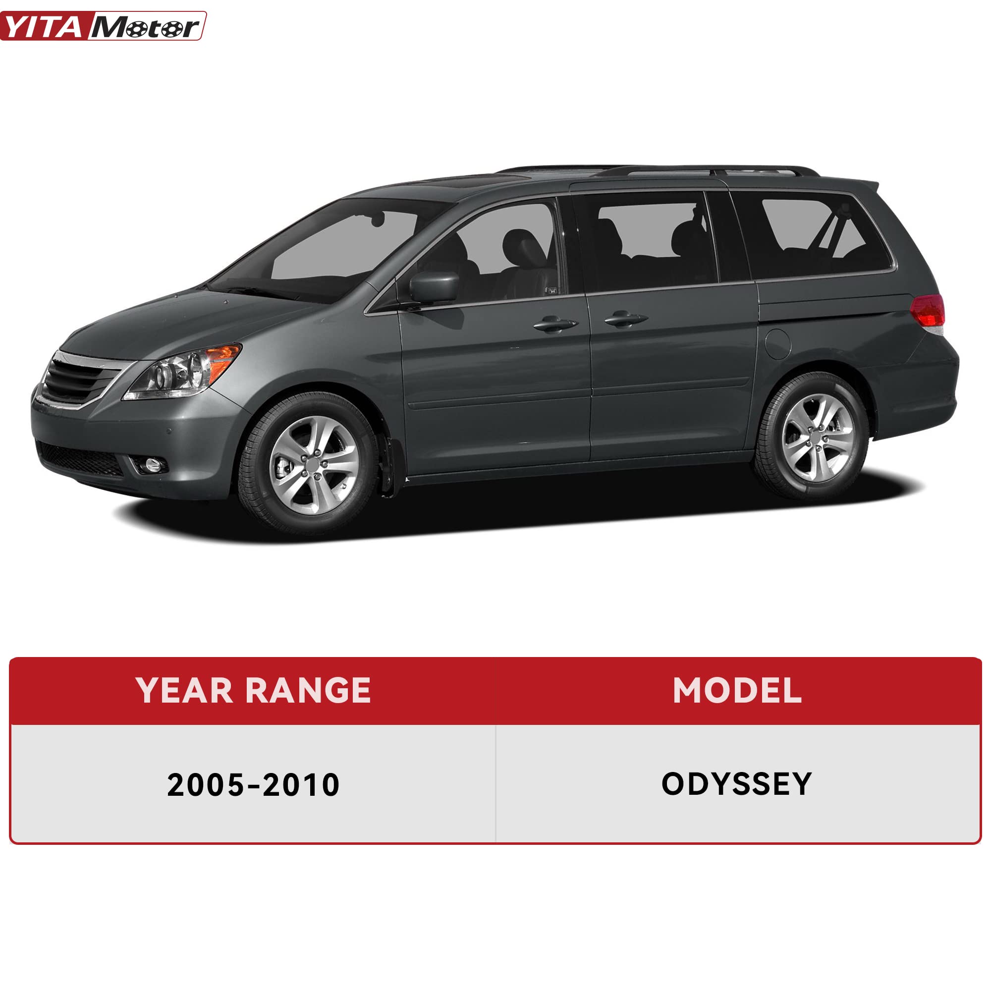 Yitamotor Front Suspension Kit With Front Lower Control Arm Sway Bar Links Tie Rods Compatible With 2005-2010 Odyssey