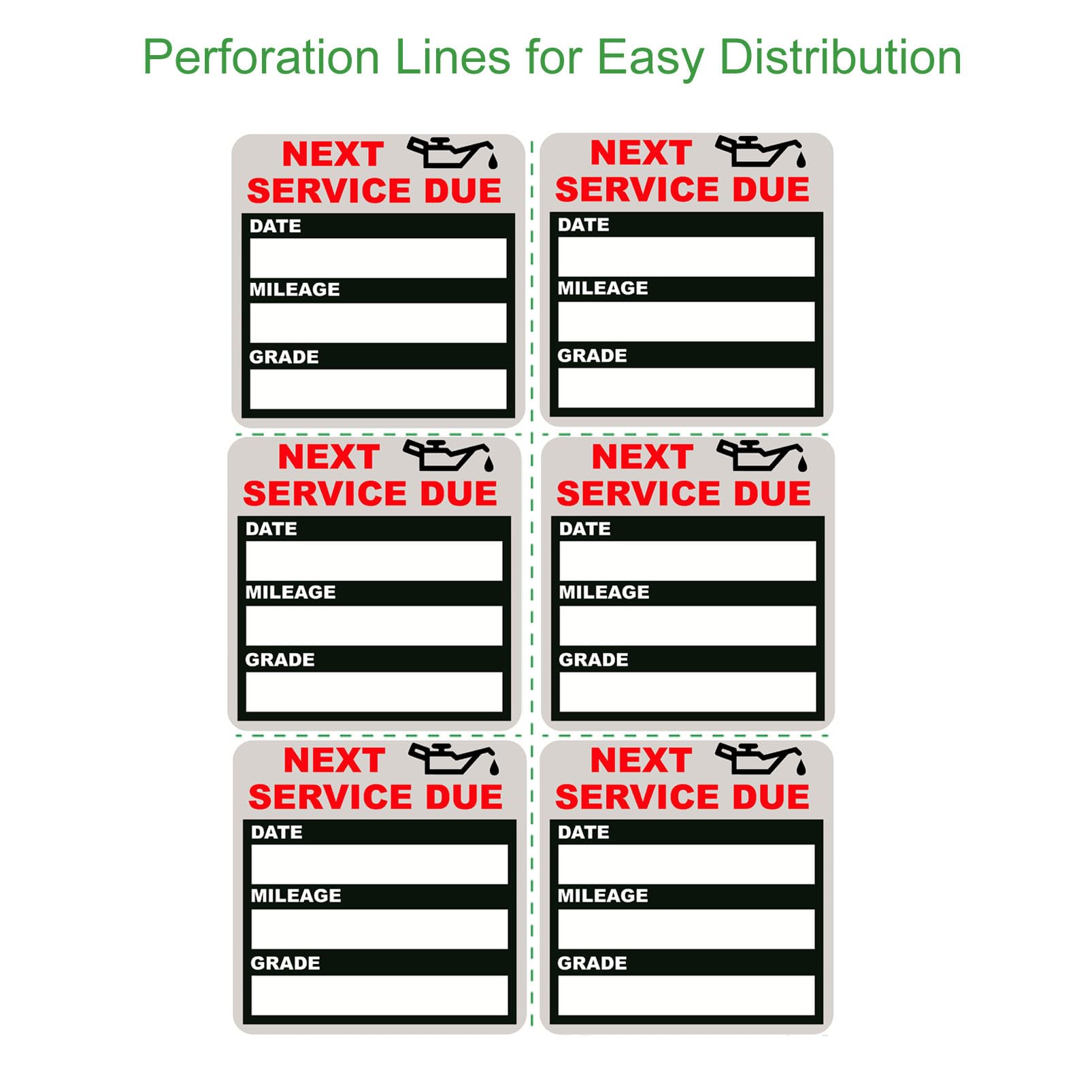 Jinch Oil Change Stickers Static Cling, 120Pcs 2X2 Inches Oil Change Reminder Sticker For Windshield With No Residue, Clear Next